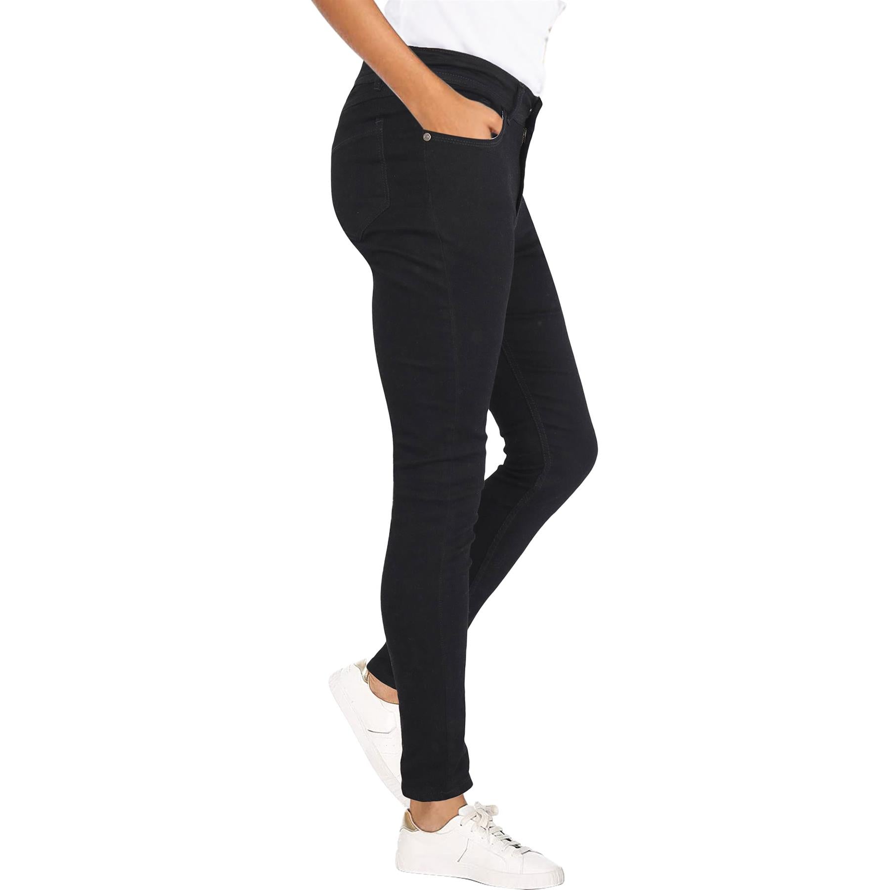 Womens Denim Jeans Comfort Stretch Skinny Trousers Pants Ladies