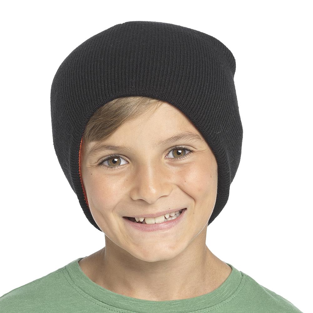 A2Z 4 Kids Boys Reversible Beanies Caps Fleece Warm Winter Stylish Casual Hat