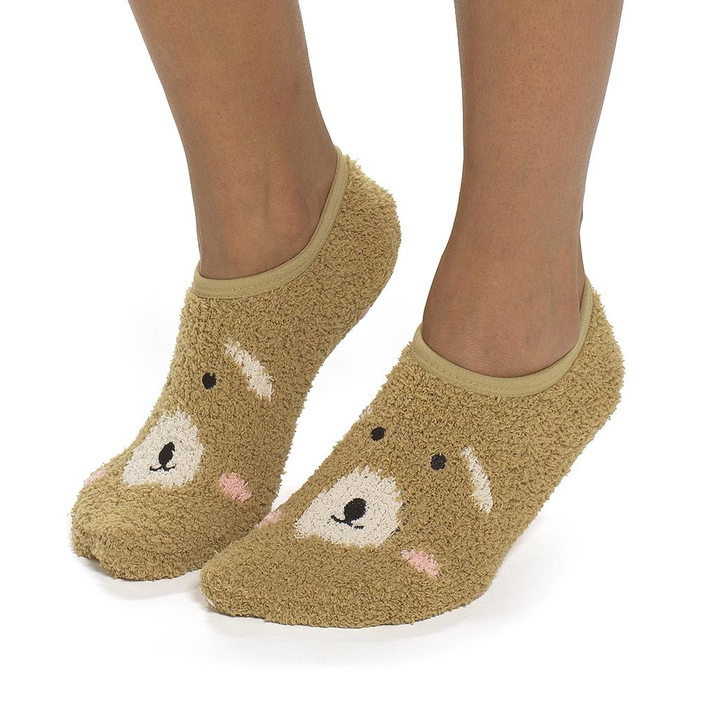 A2Z Ladies 2 Pack Animal Novelty Slipper Socks Non-Slip Winter Warm Cosy Socks
