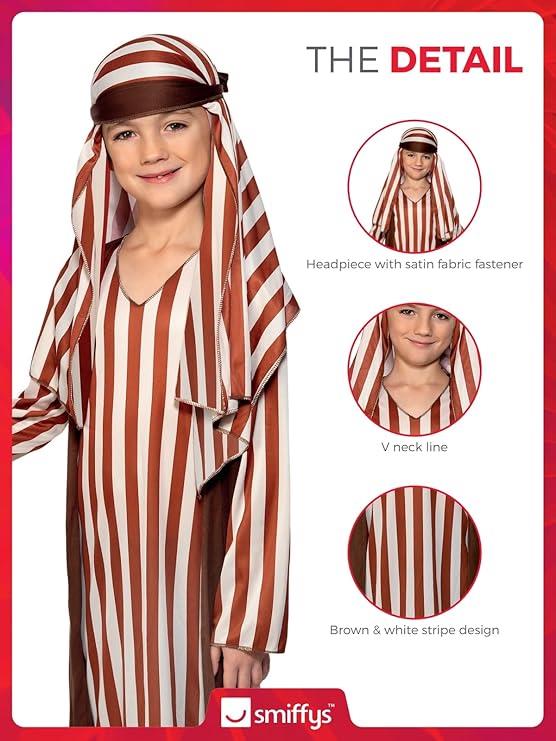 Smiffys Shepherd Christmas Nativity Boys Childs Fancy Dress Costume