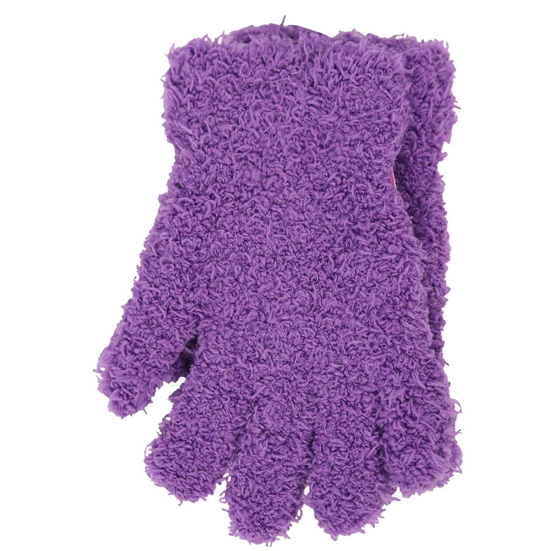 Kids Girls 4 Pack Thermal Snow Soft Magic Winter Gloves One Size Warm Mittens