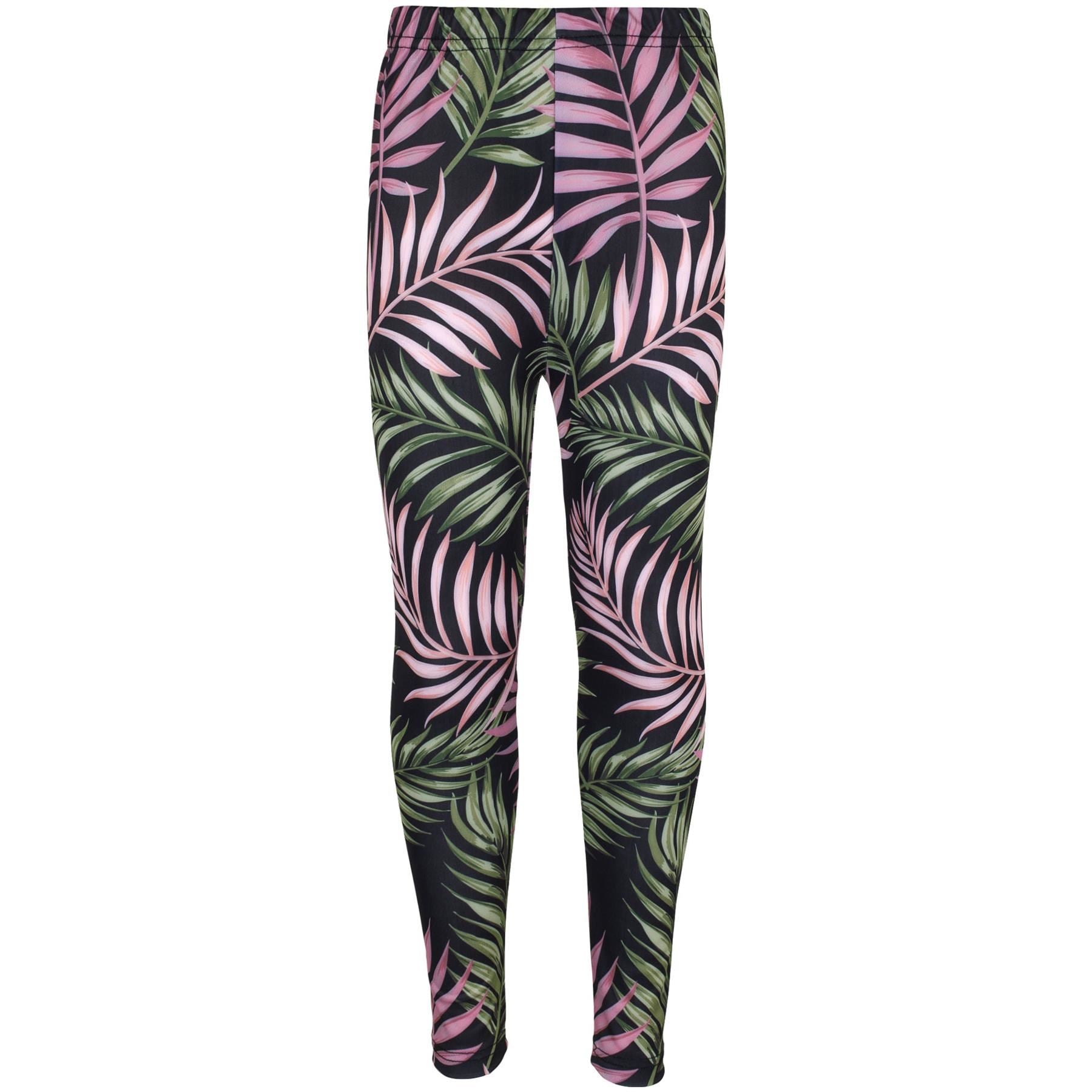 Kids Girls 3D Tie Dye Print Leggings