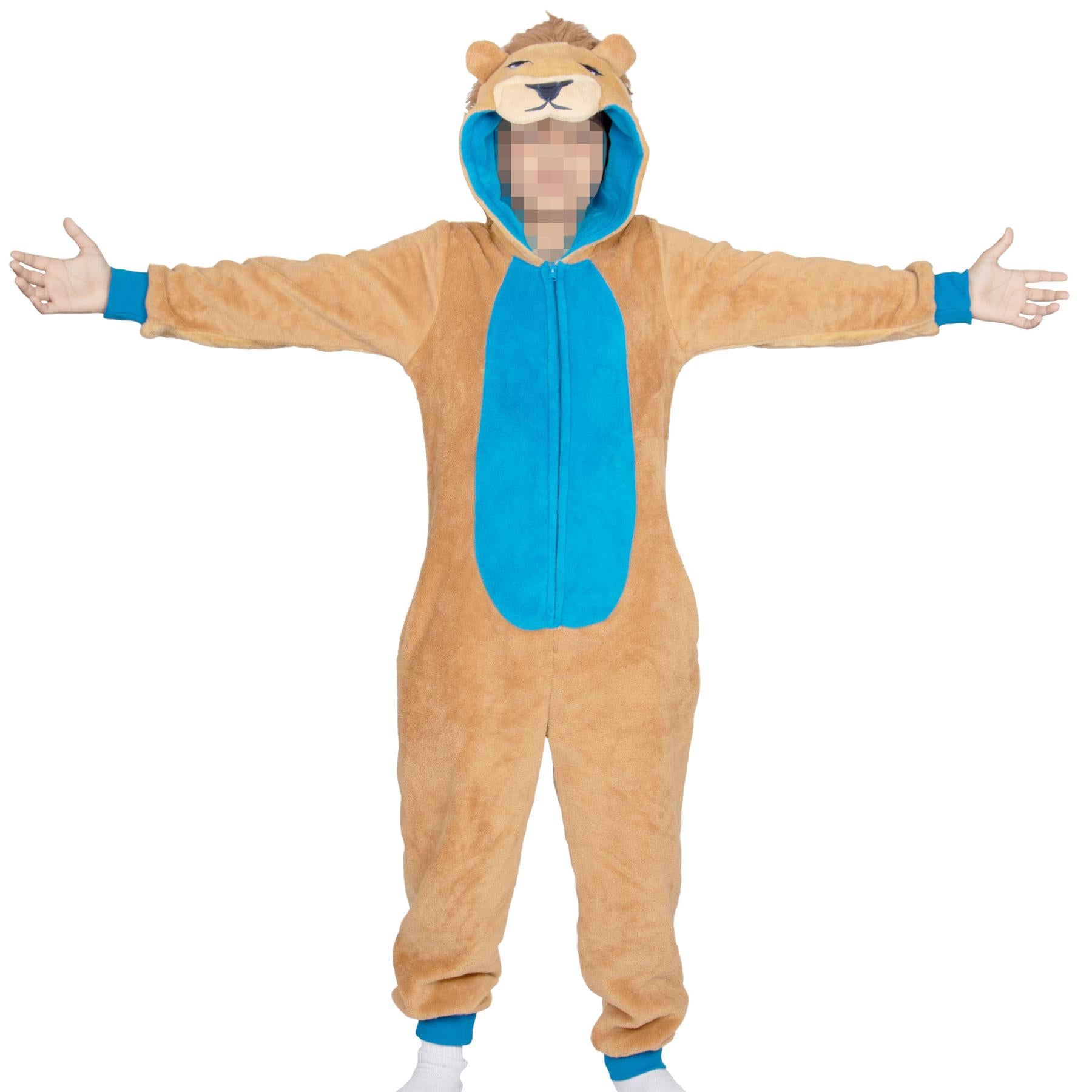 Kids 2 Tone Lion A2Z Onesie One Piece Unisex Lion Nativity Cosplay Jumpsuit