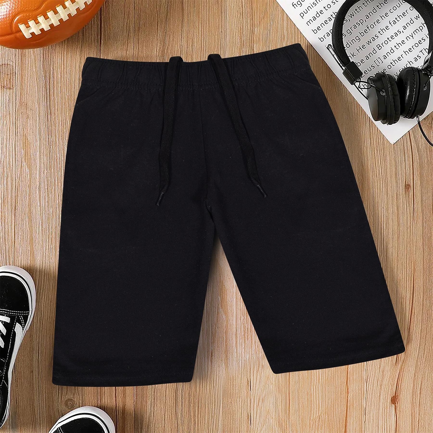 Kids Boys 100% Cotton Shorts Casual Chino Shorts Knee Length Summer Lightweight