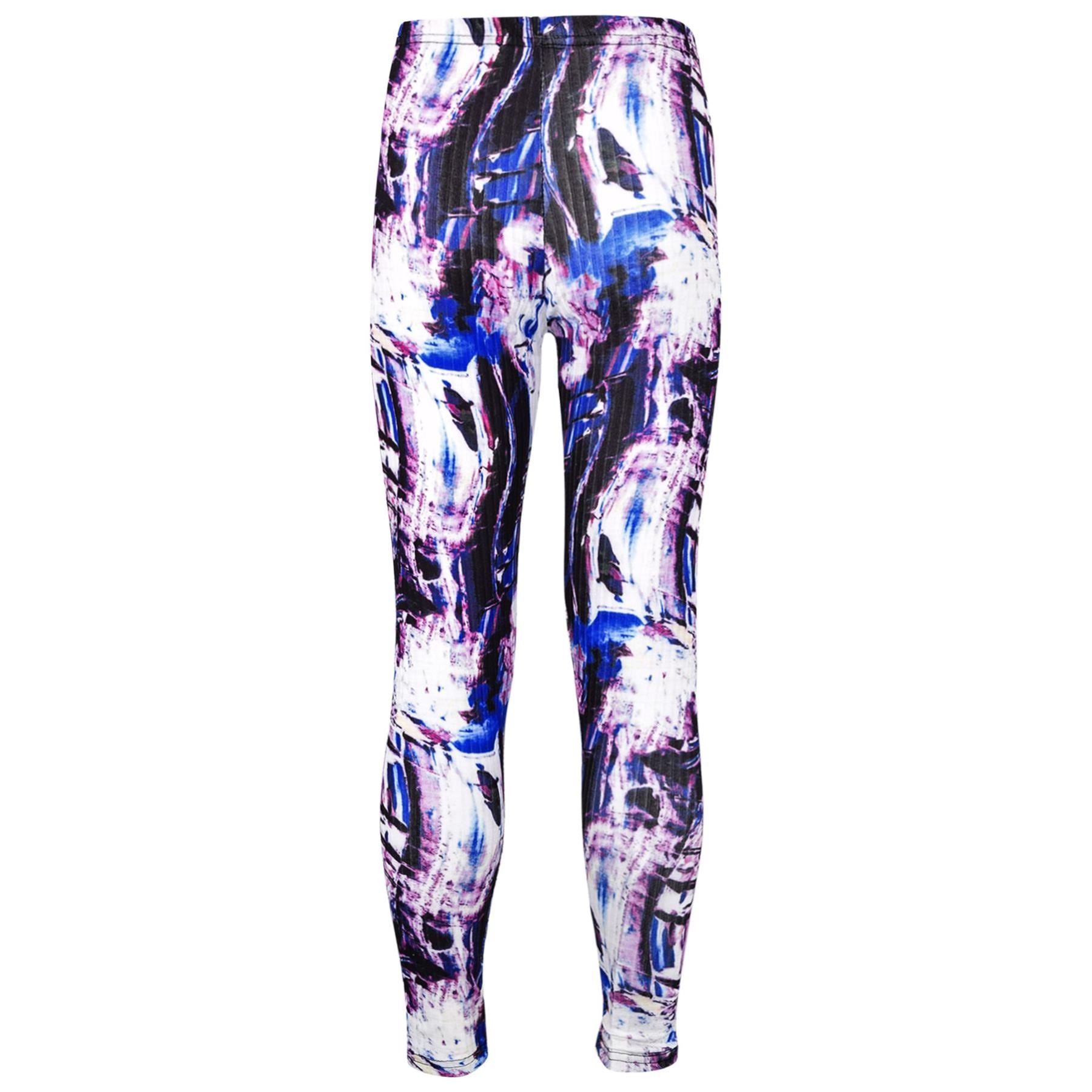 Kids Girls Legging Tie Dye Printed Summer Trendy Fashion Stretchy Dance Bottoms