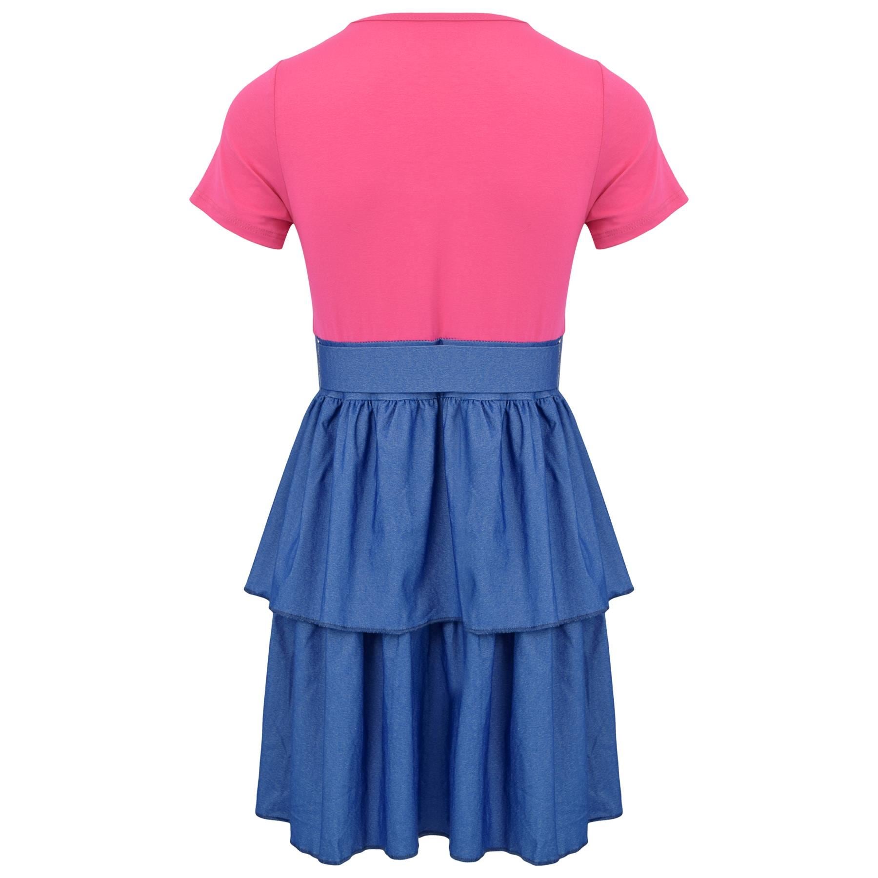 Kids Girls Summer Dress Casual Ruffle Party Dress