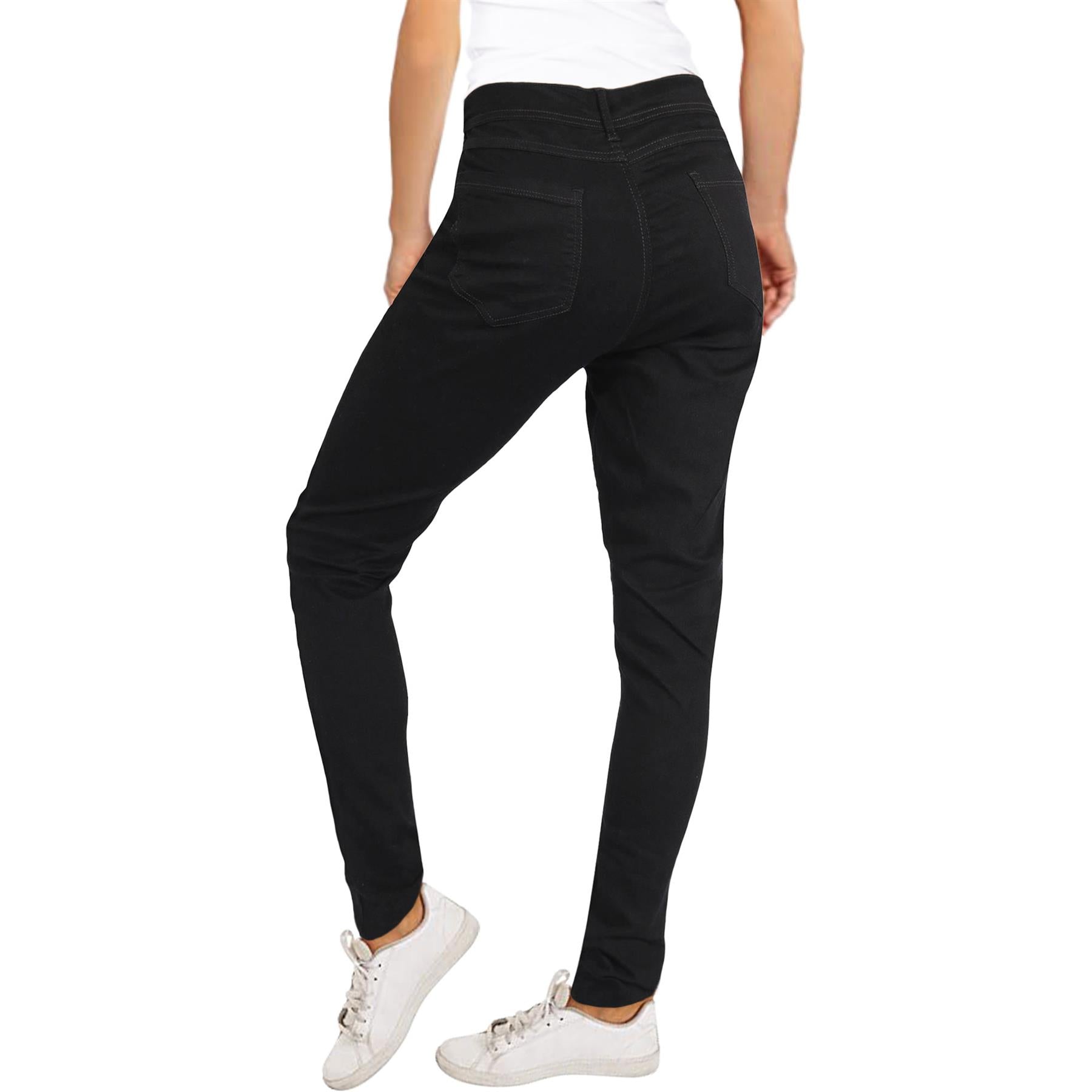 Womens Denim Jeans Comfort Stretch Skinny Trousers Pants Ladies