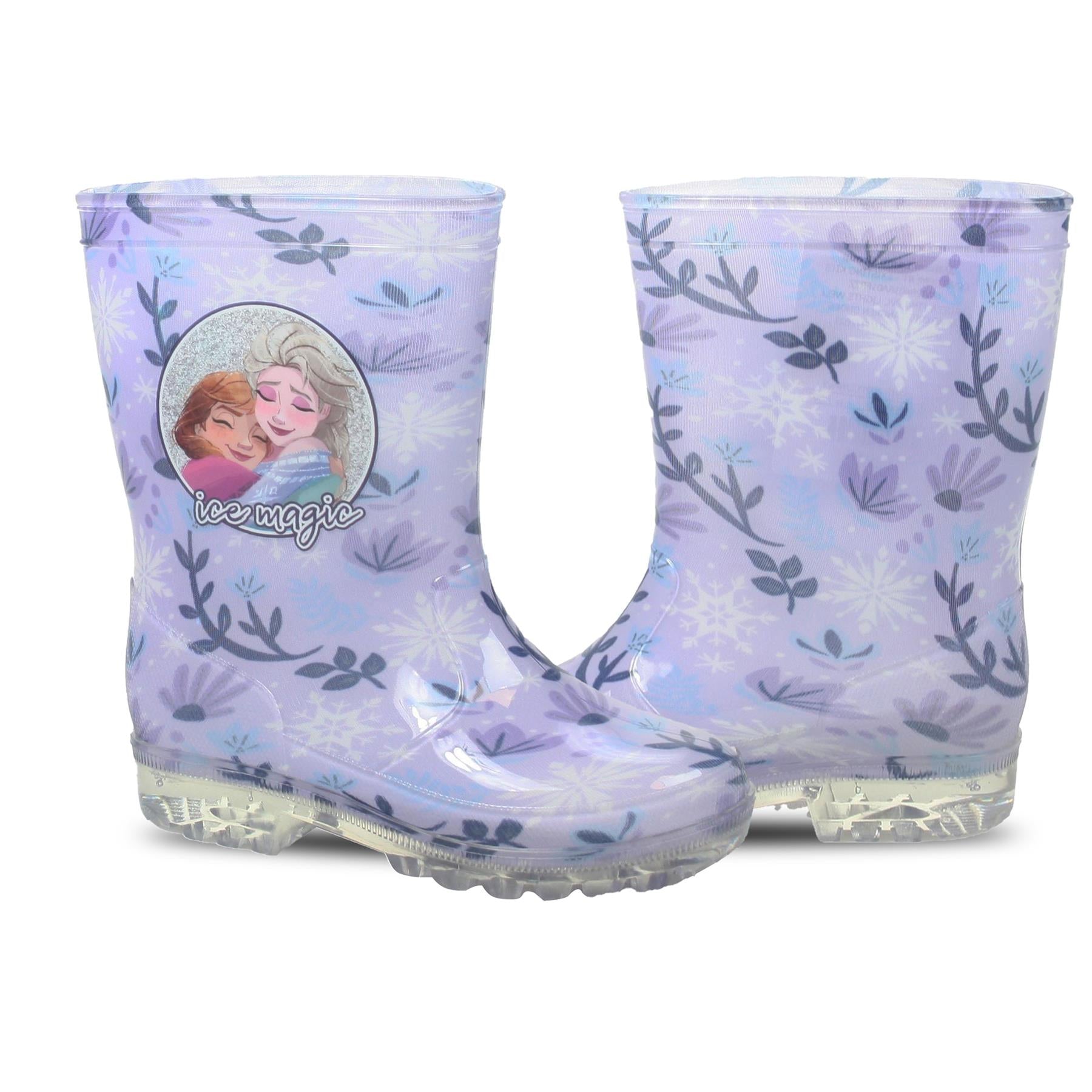 Kids Girls Frozen PVC Wellies Rain Boot Anti-Skid Snow Boot Officially Licensed