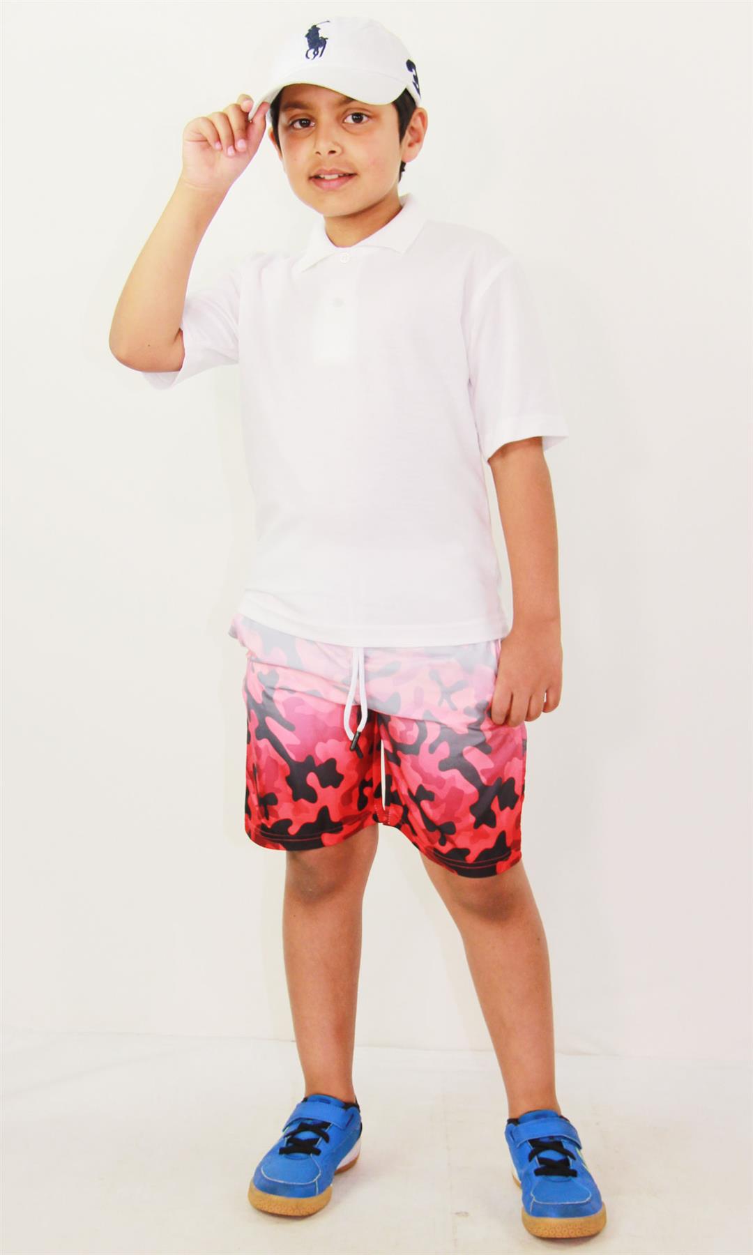 Kids Boys Gradient Colour Shorts Two Tone Fade New Summer Fashion Age 5-13 Years