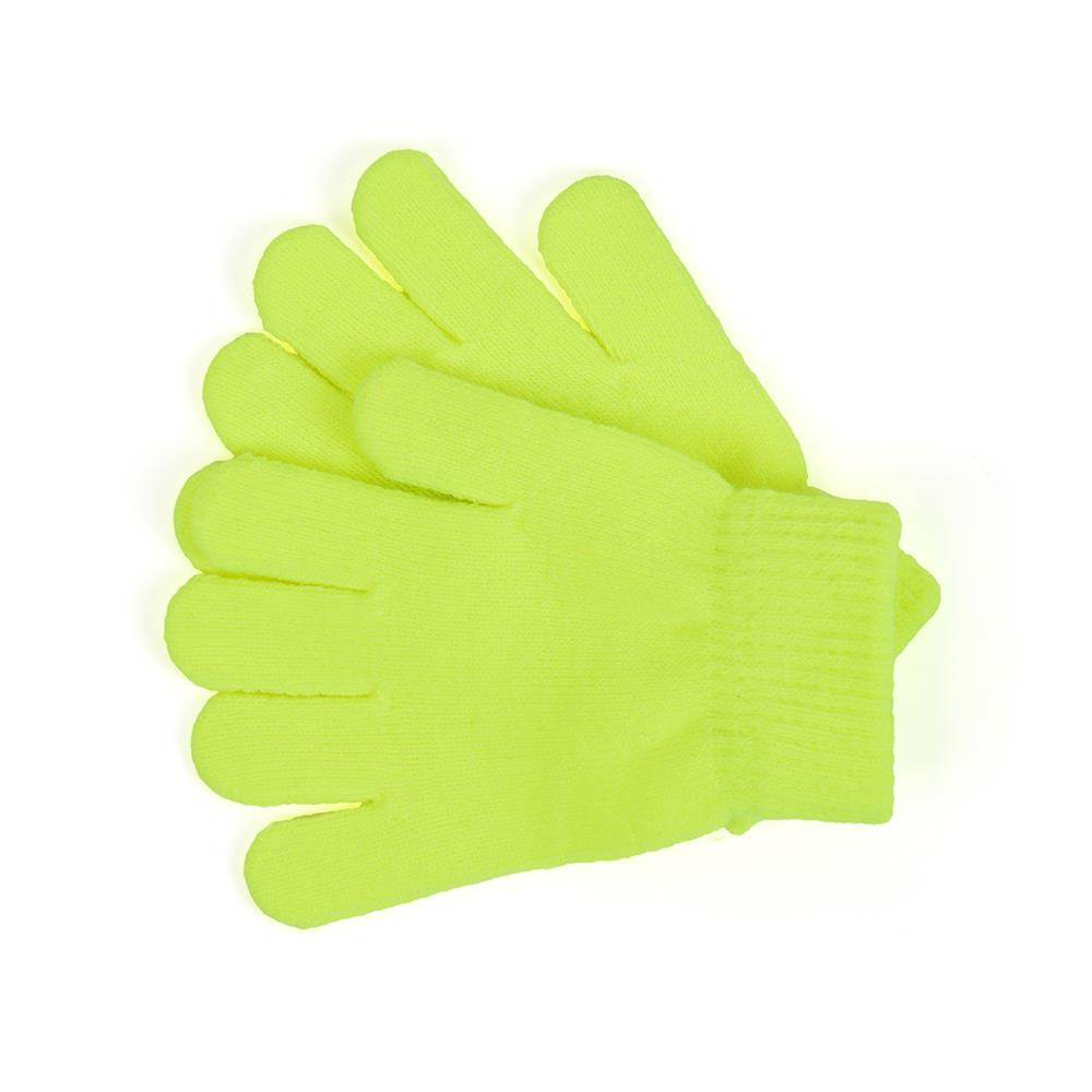 Kids 4 Pack Gloves Winter Warm Thermal Neon Magic Gloves One Size Fit Mitten