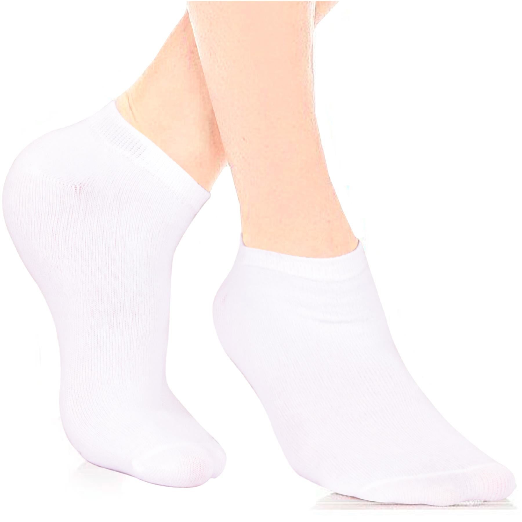 Kids Girls Boys 6 Pack Plain Ankle Socks Cotton Comfortable Summer Socks 3-14