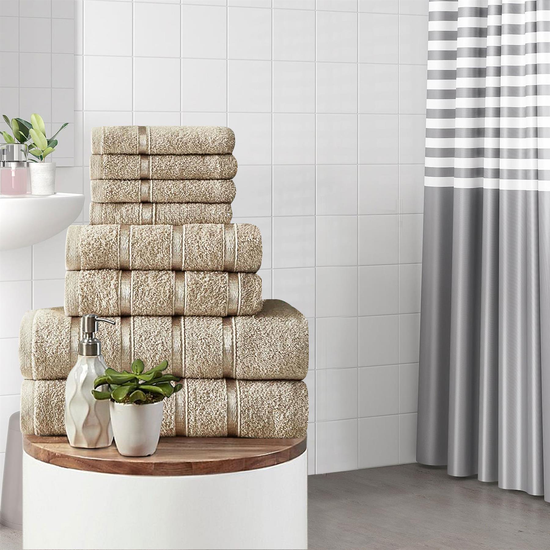 8 Piece Soft & Absorbent Towel Bale Set