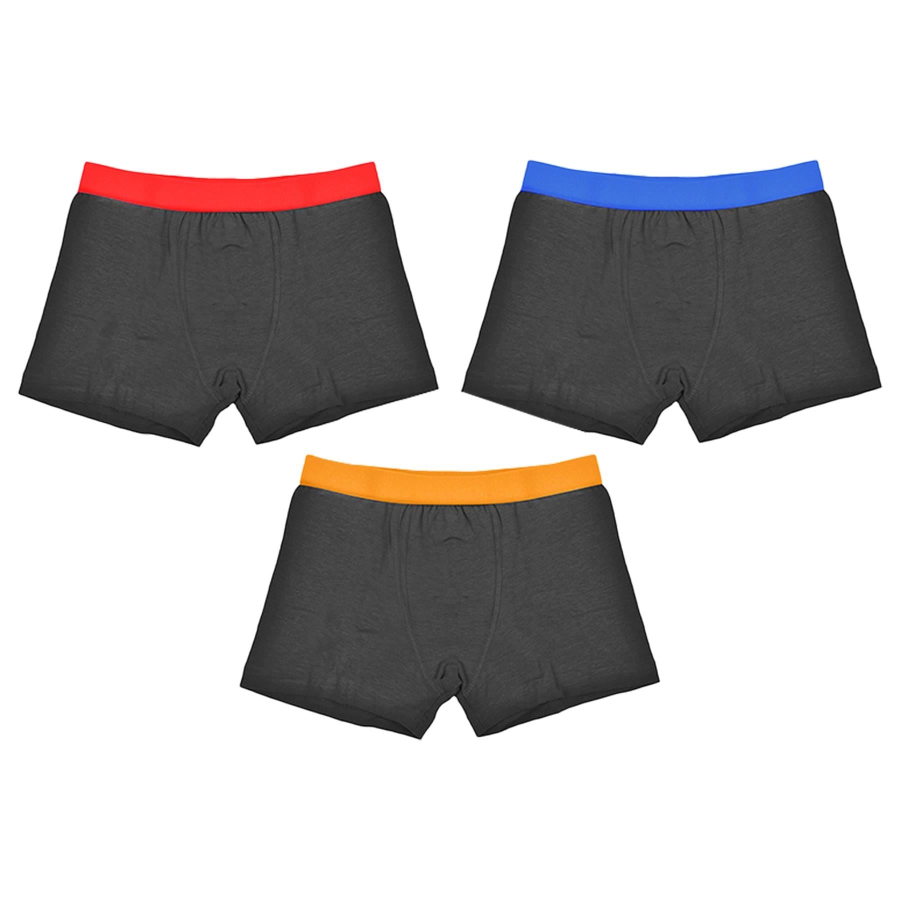 A2Z 4 Kids Boys Trunks Pack Of 3 Football Gaming Knickers Cotton Mix Underpants