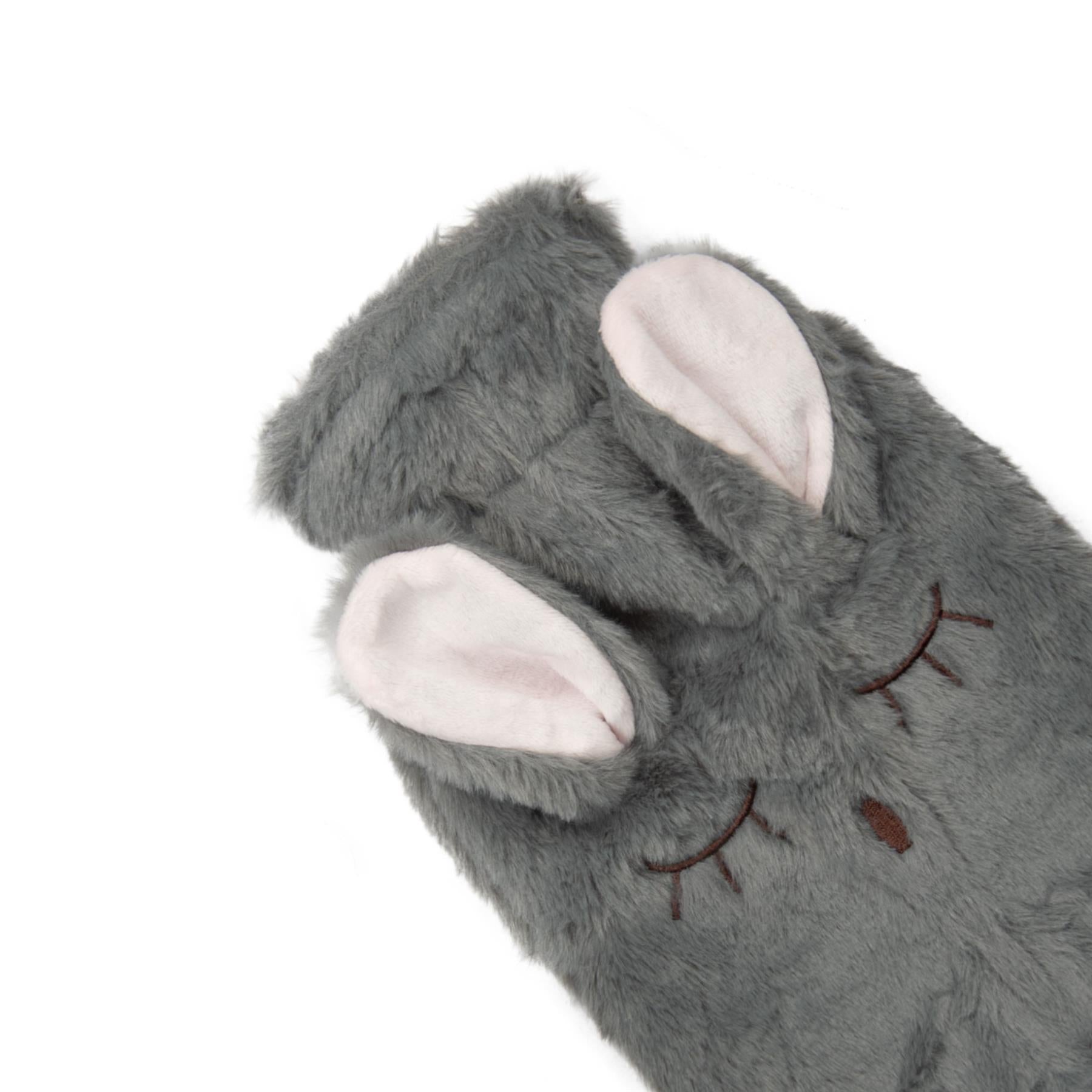 A2Z Hot Water Bottles 3D Animal Bunny 1 Liter Cosy Fleece Cover Heat Therapy