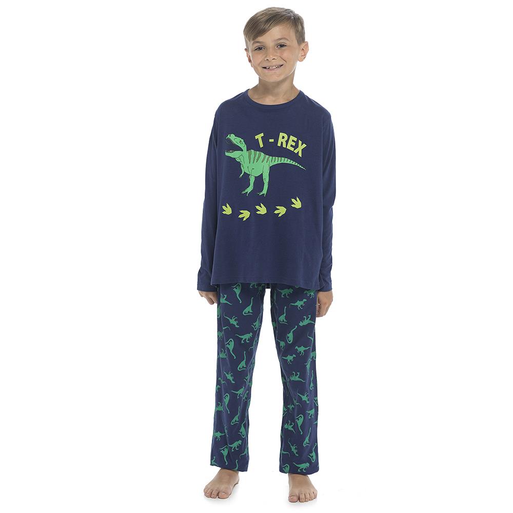 Kids Boys T Rex Pyjamas Children 2 Piece Comfortable Loungewear PJS Set 3-12 Yr