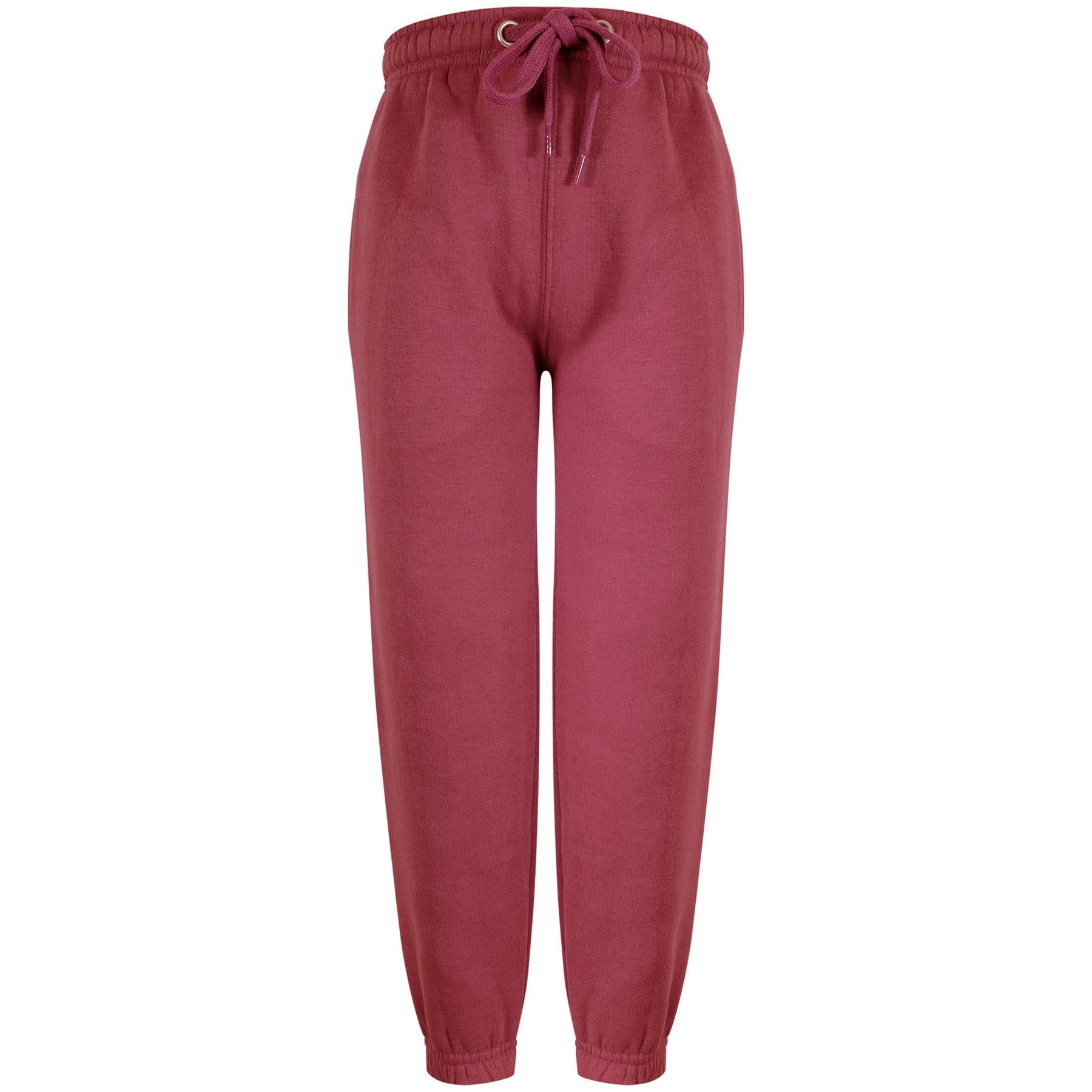 Kids Girls Boys Fleece Trouser Jogging Bottoms Sweatpants