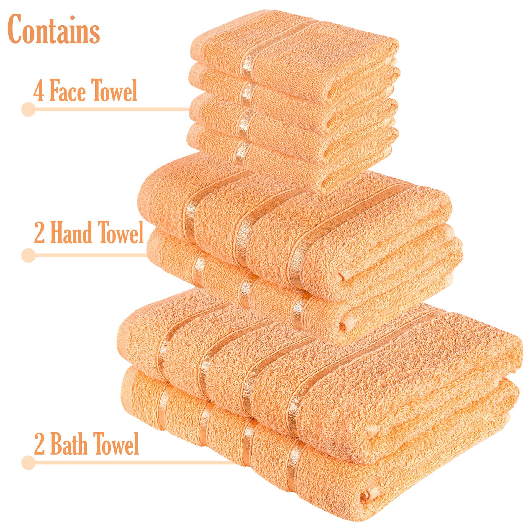 8 Piece Soft & Absorbent Towel Bale Set