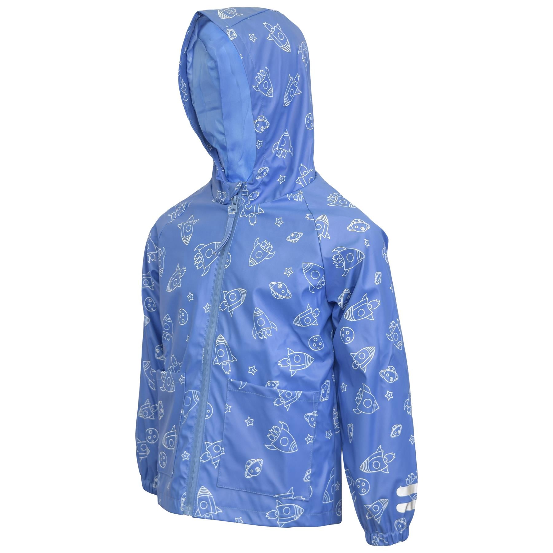 Kids Girls Boys Raincoat Wind Resistant Lightweight Hooded Waterproof Jackets