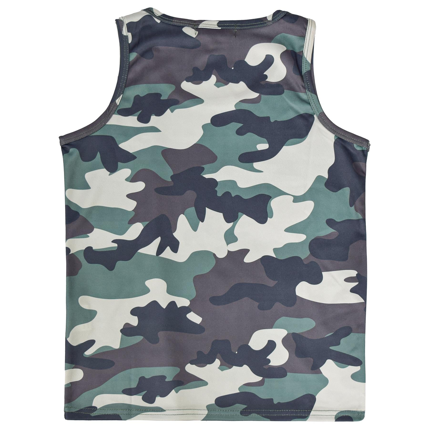 Kids Boys Camouflage Sports Vest Athletic Soft Feel Summer Tank Sleeveless Top