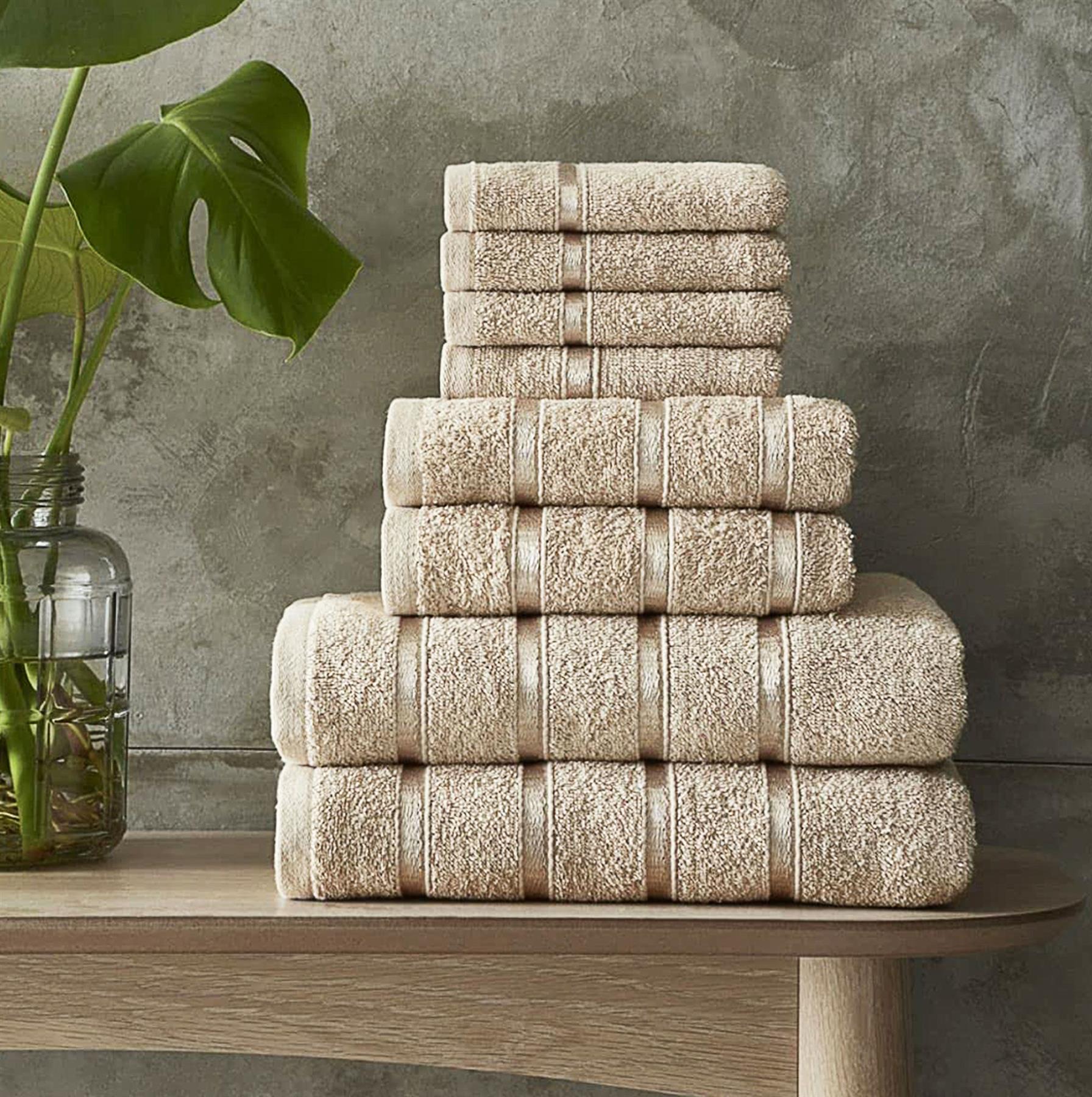 8 Piece Soft & Absorbent Towel Bale Set