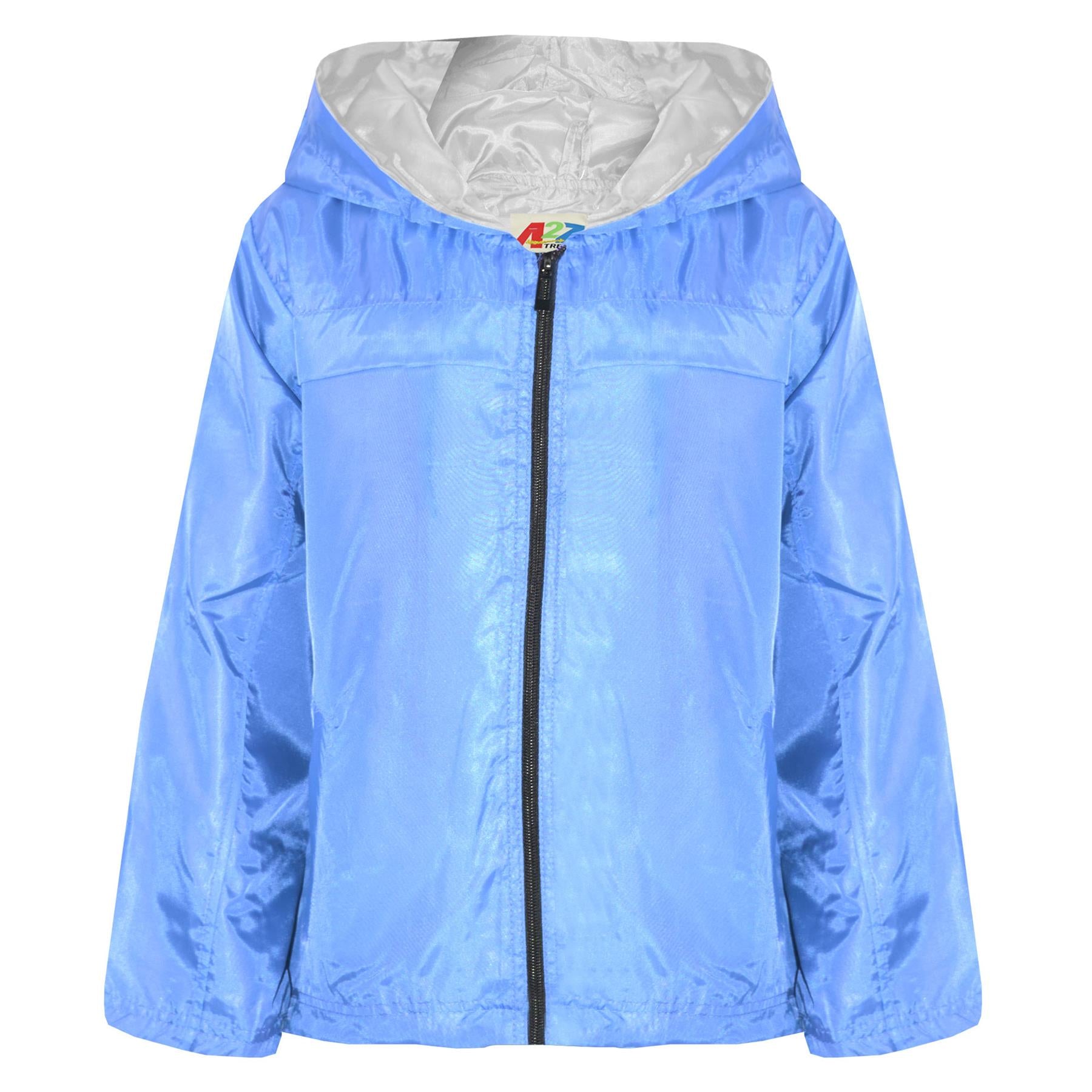 Girls Boys Raincoats Jackets Kids Waterproof Hooded Cagoule Age 5-13 Years