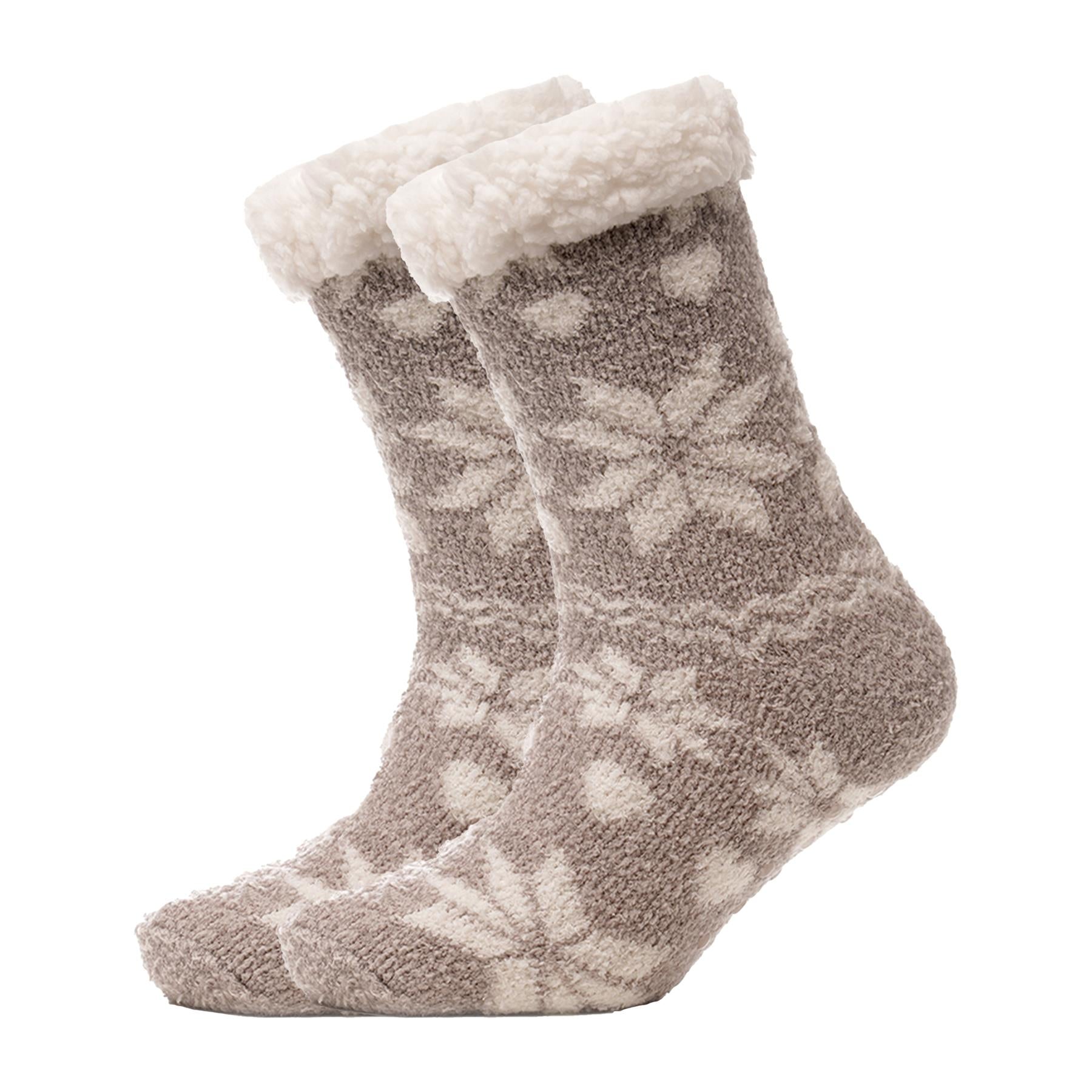 A2Z Ladies Socks Fairisle Slipper Durable Comfortable Winter Warm Cozy Socks