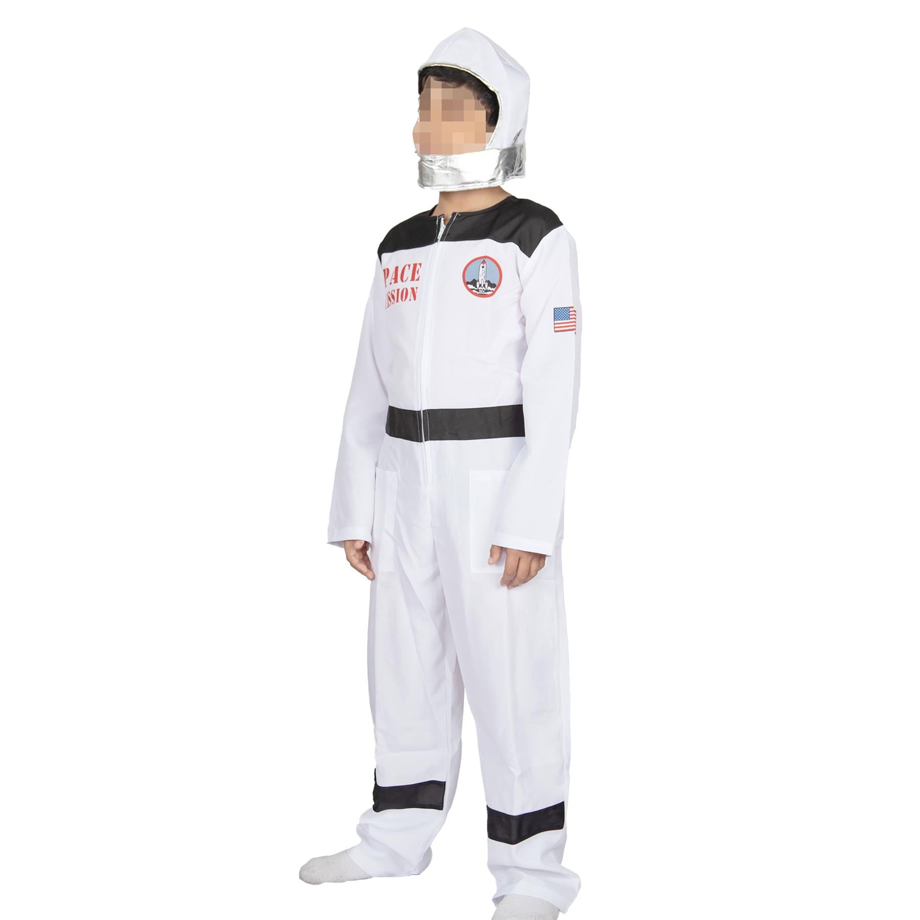 Kids Spaceman Costume Astronaut Role Play Halloween Space Suit Outfit Kit