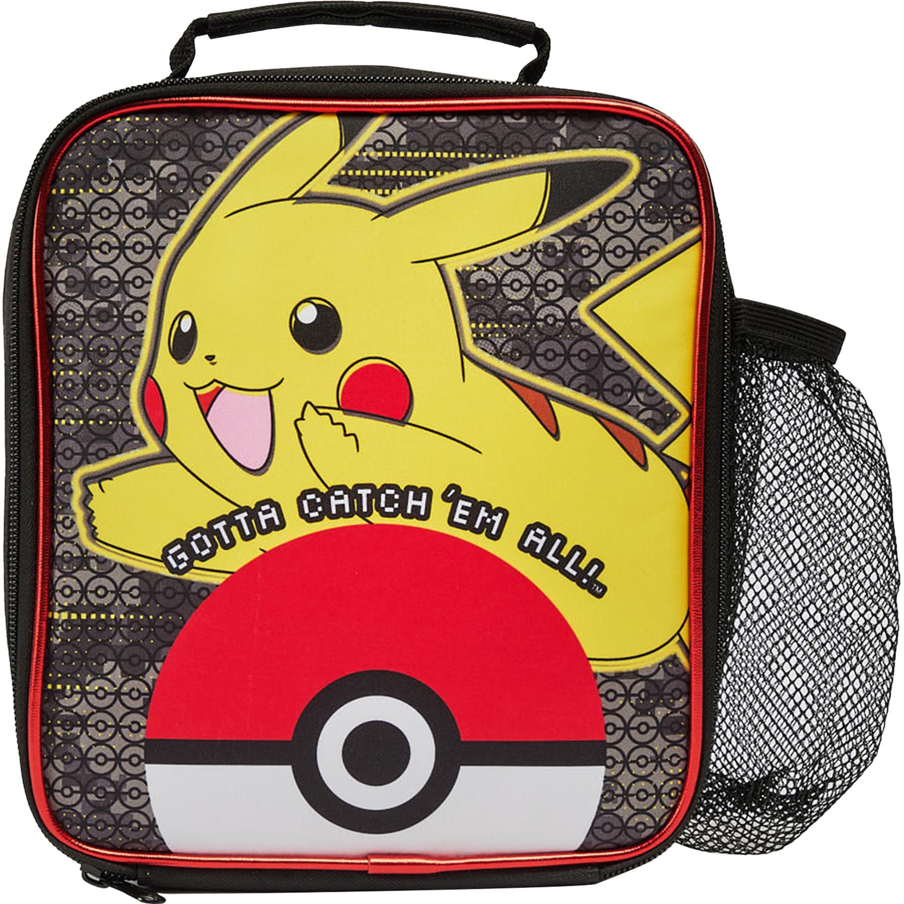 Kids Pokemon GOTTA CATCH EM ALL Lunch Bag Officially Licensed PE School Backpack