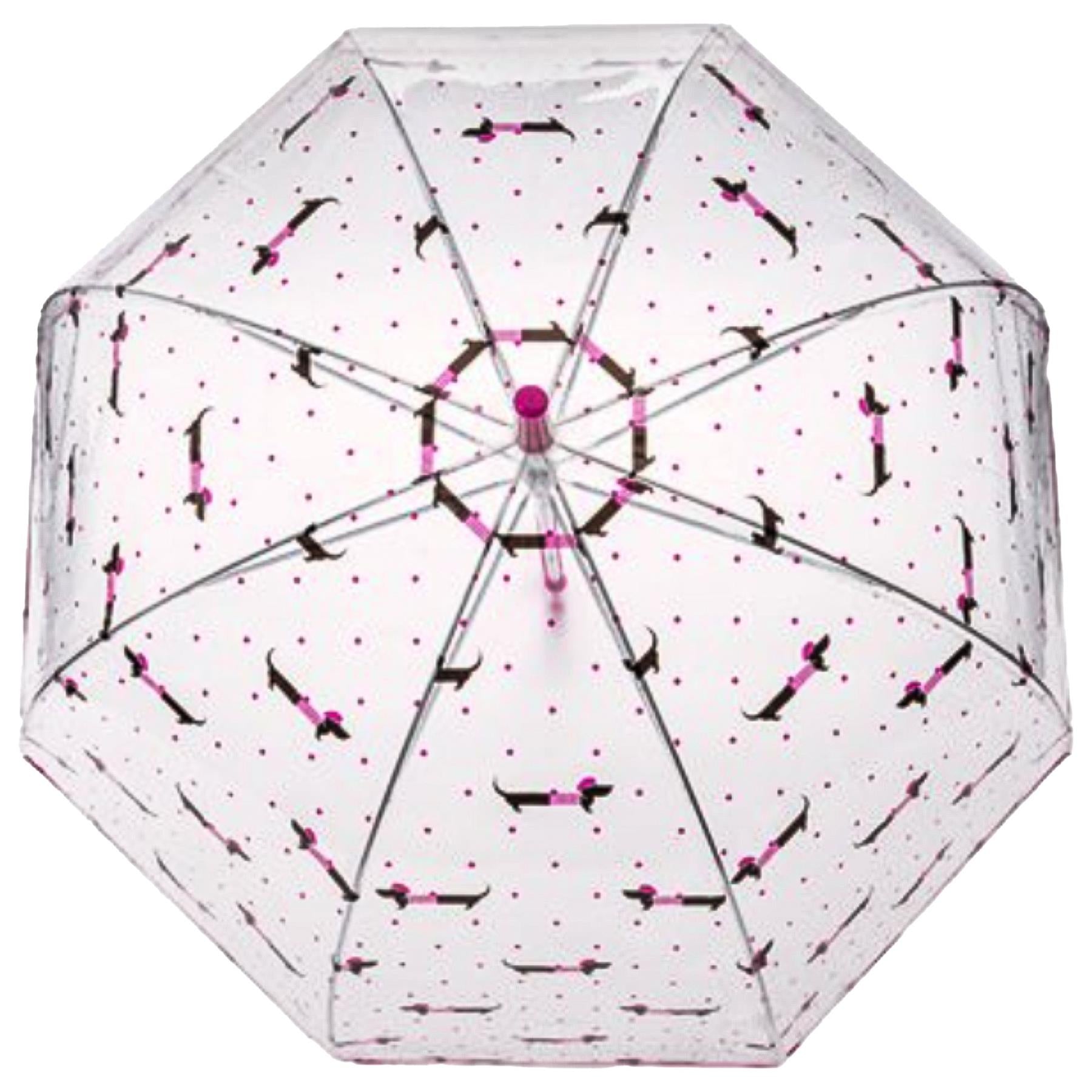 A2Z Ladies Transparent Dome Umbrella Wind and Rain Resist Outdoor Travel Brolly