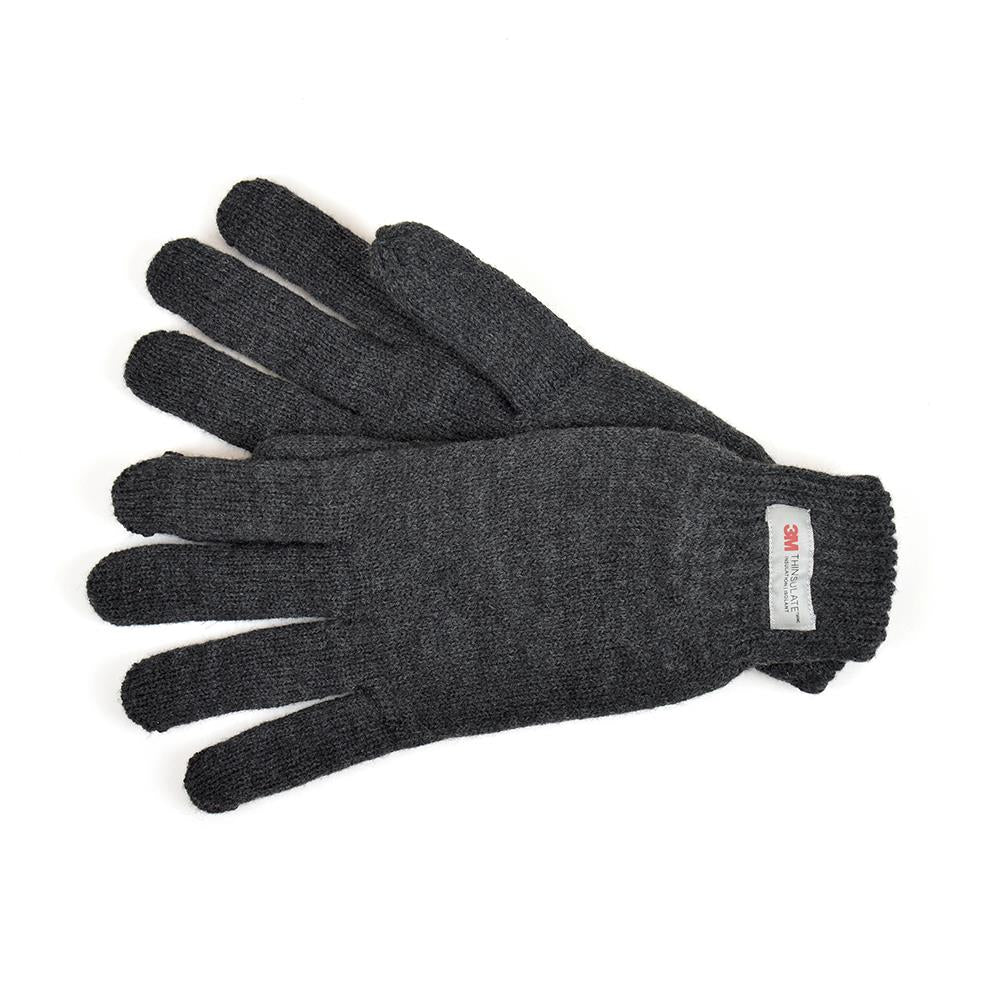 Mens Gloves Winter Warm Thinsulate Knitted Gloves Knit One Size Soft Mittens