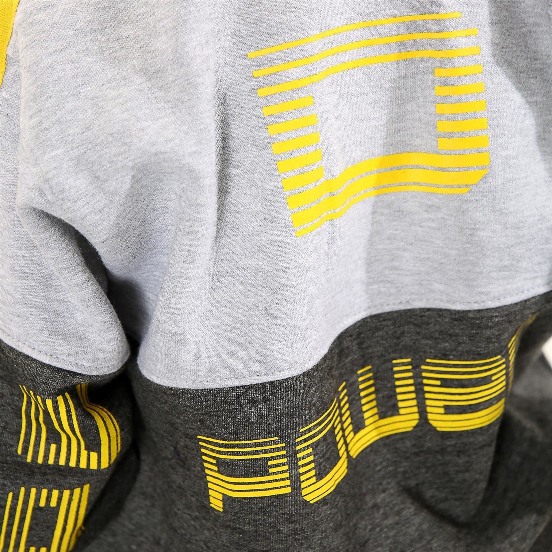 Unisex Yellow Pedal Power Print Contrast Panelled Tracksuit