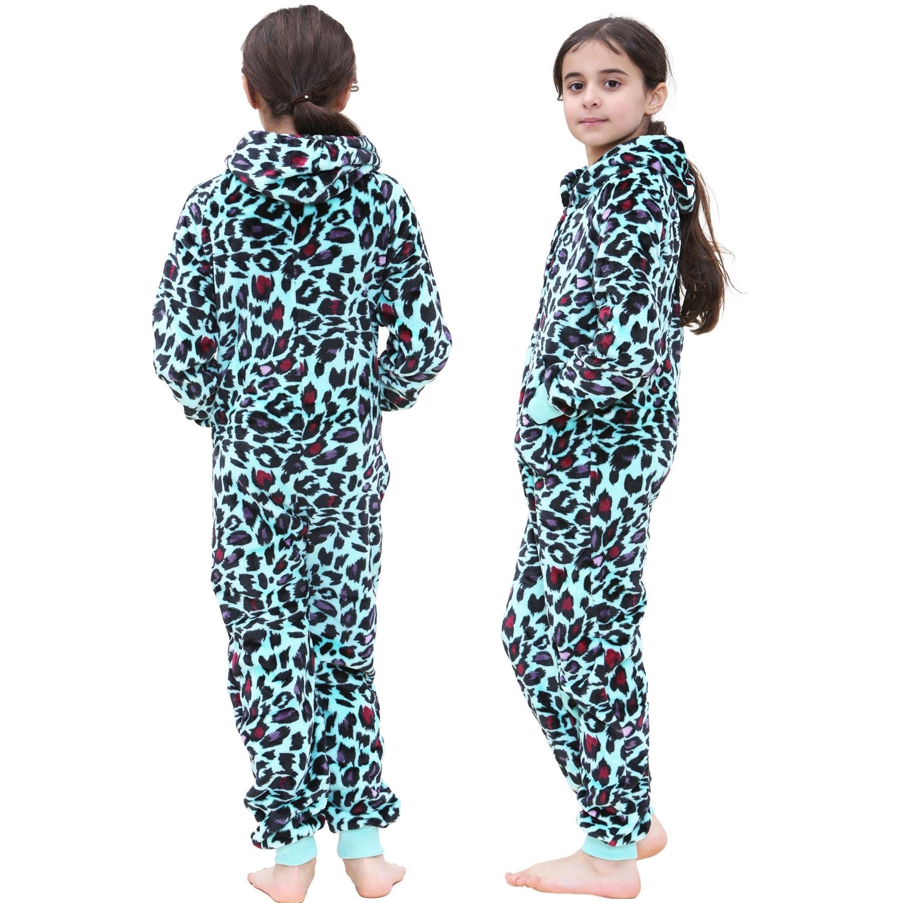 Kids Girls Leopard Print World Book Day Onesie