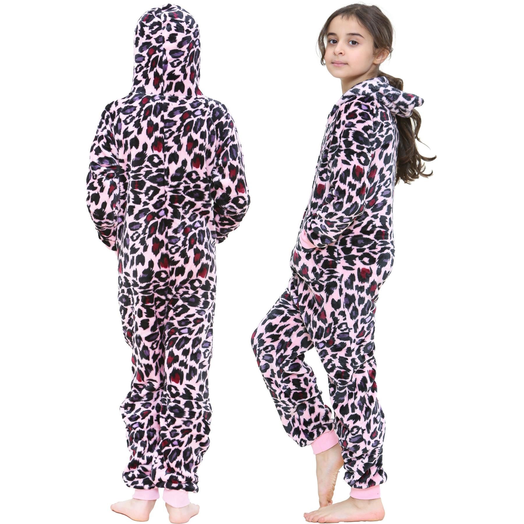 Kids Girls Leopard Print Baby Pink World Book Day Onesie