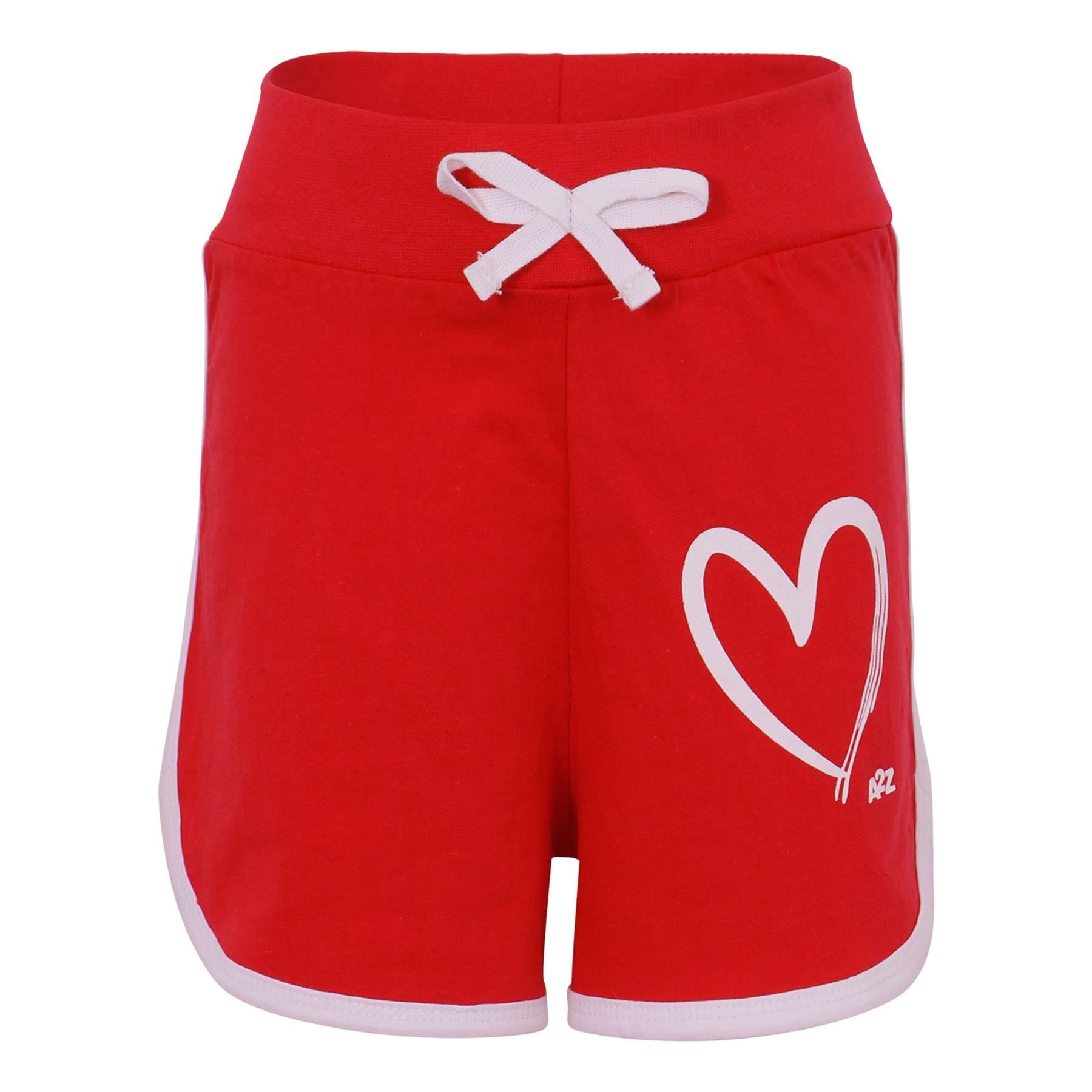 Girls T Shirt Sports Red Summer Outfit Shorts Set