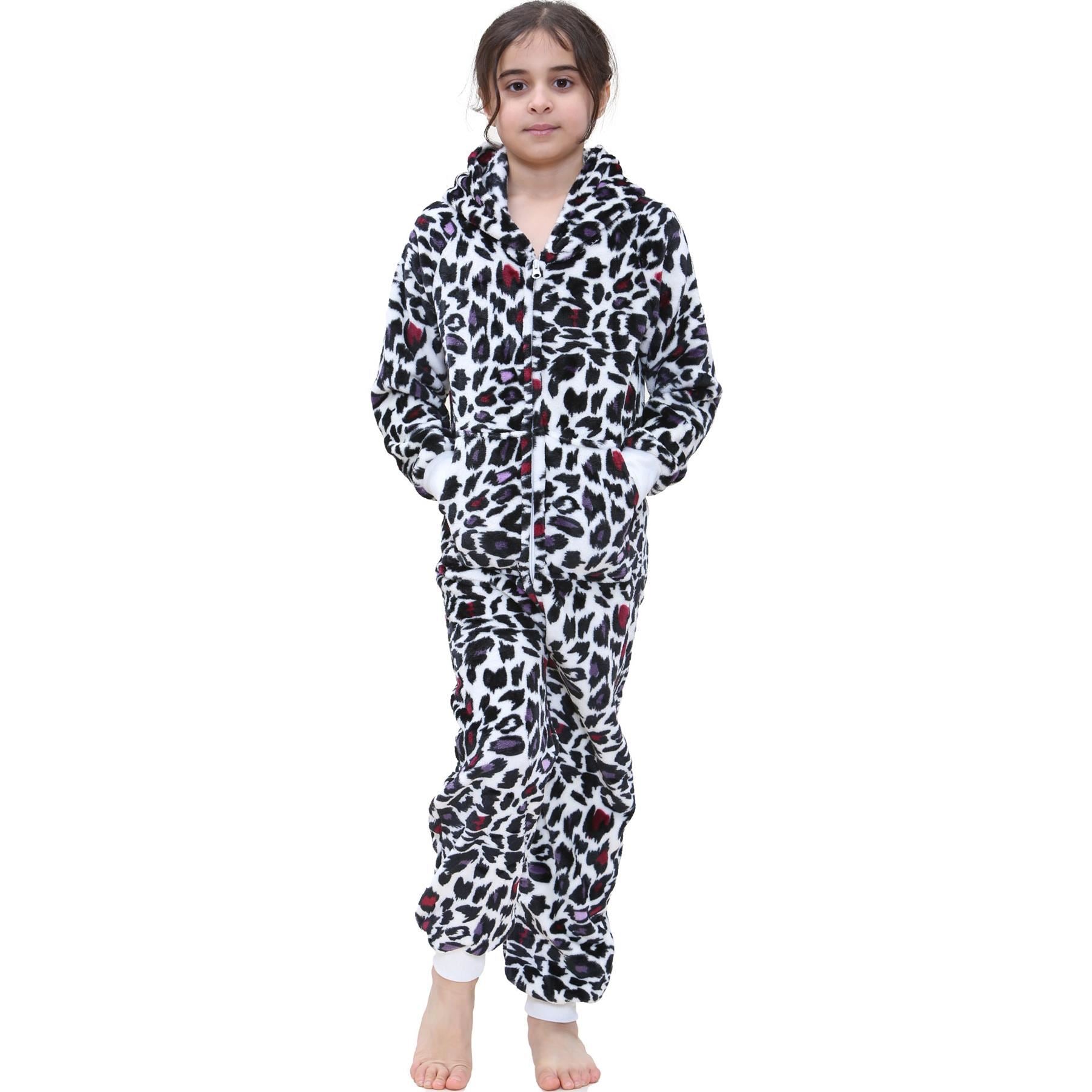 Kids Girls Leopard Print World Book Day Onesie