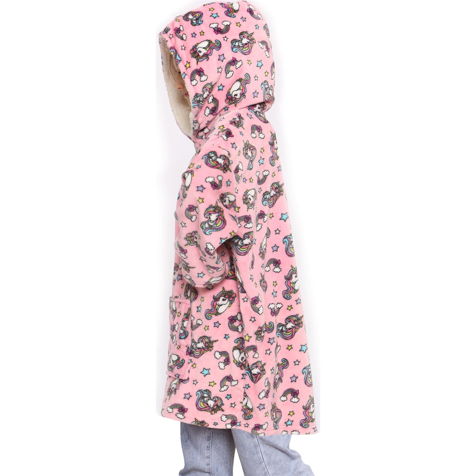 Unisex Mens Ladies Oversized Printed Snuggle Hoodie World Book Day Blanket