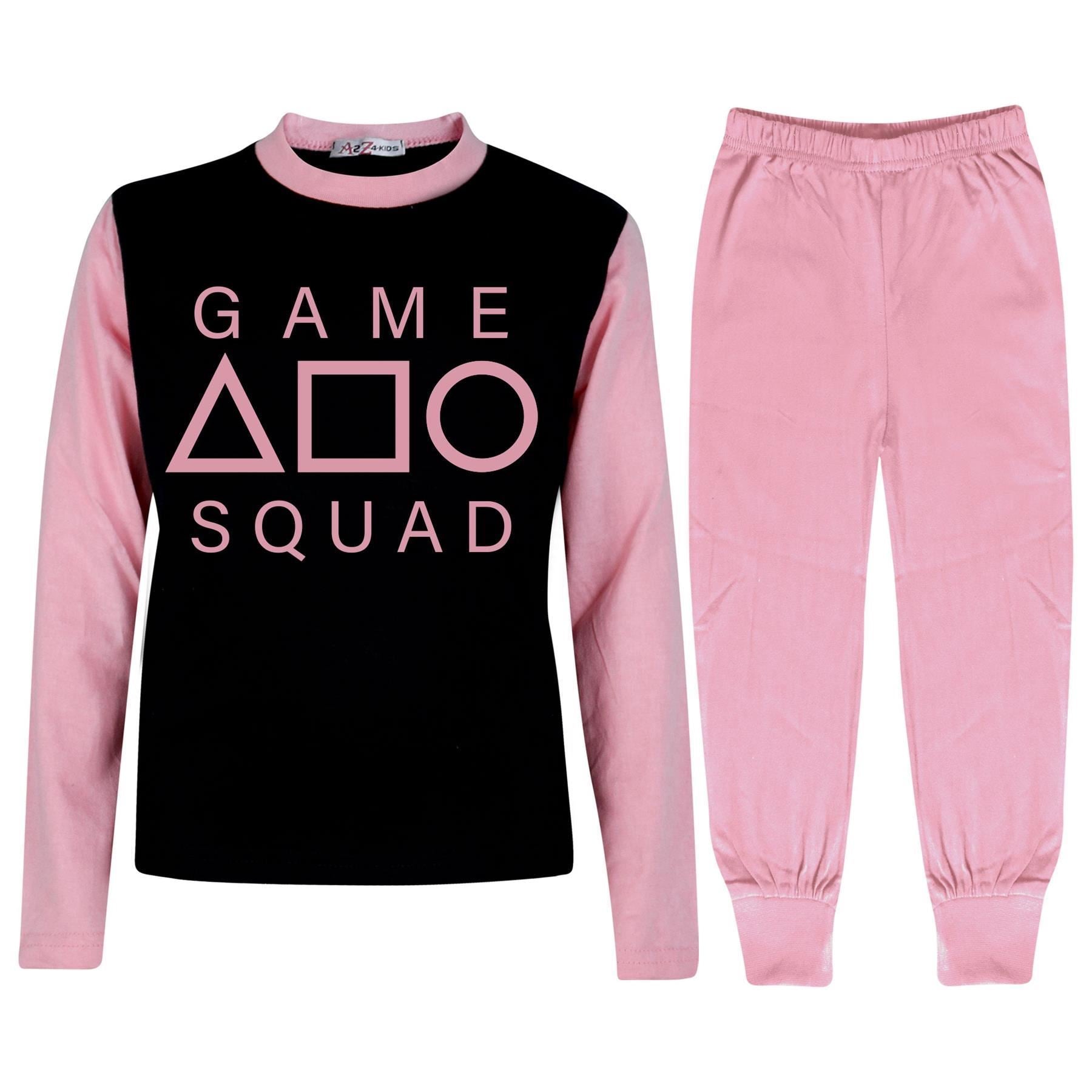 Kids Girls Boys Game Squad Print Pyjamas Set - Kids Clothing Store