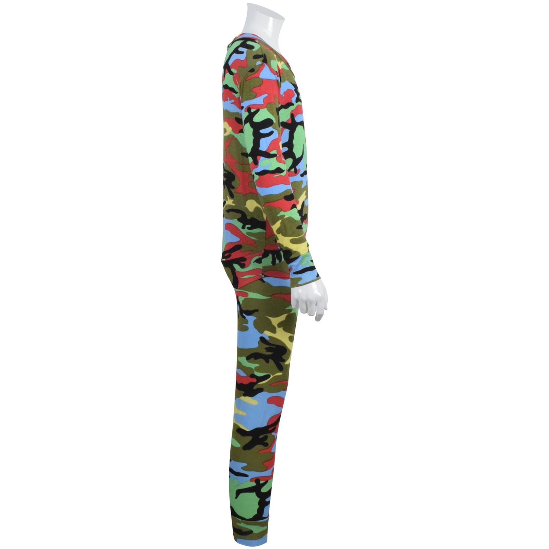 Kids Girls Lounge Suit Camouflage Jogsuit Top