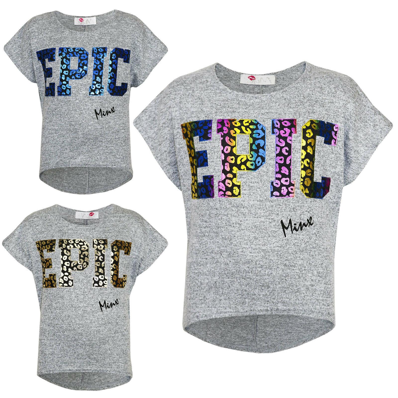 Kids Girls " EPIC " Printed Stylish Crop Top