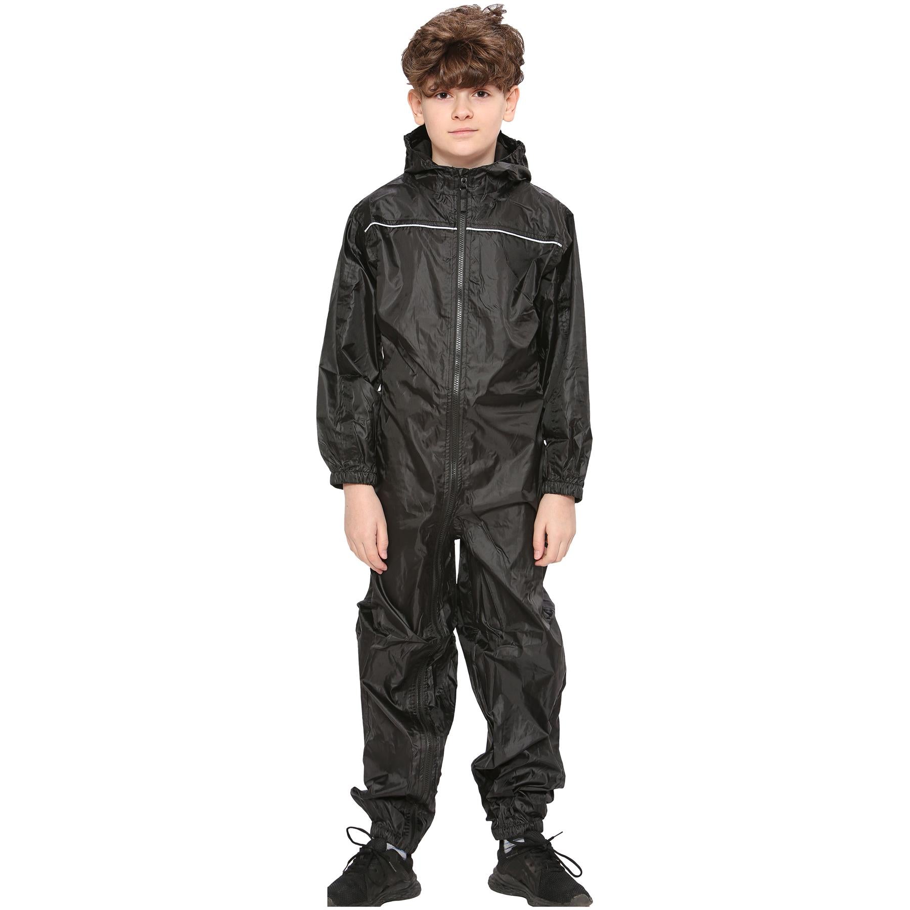 Unisex Raincoat Kids Puddle Suit Rainwear Waterproof Hooded Rainsuit