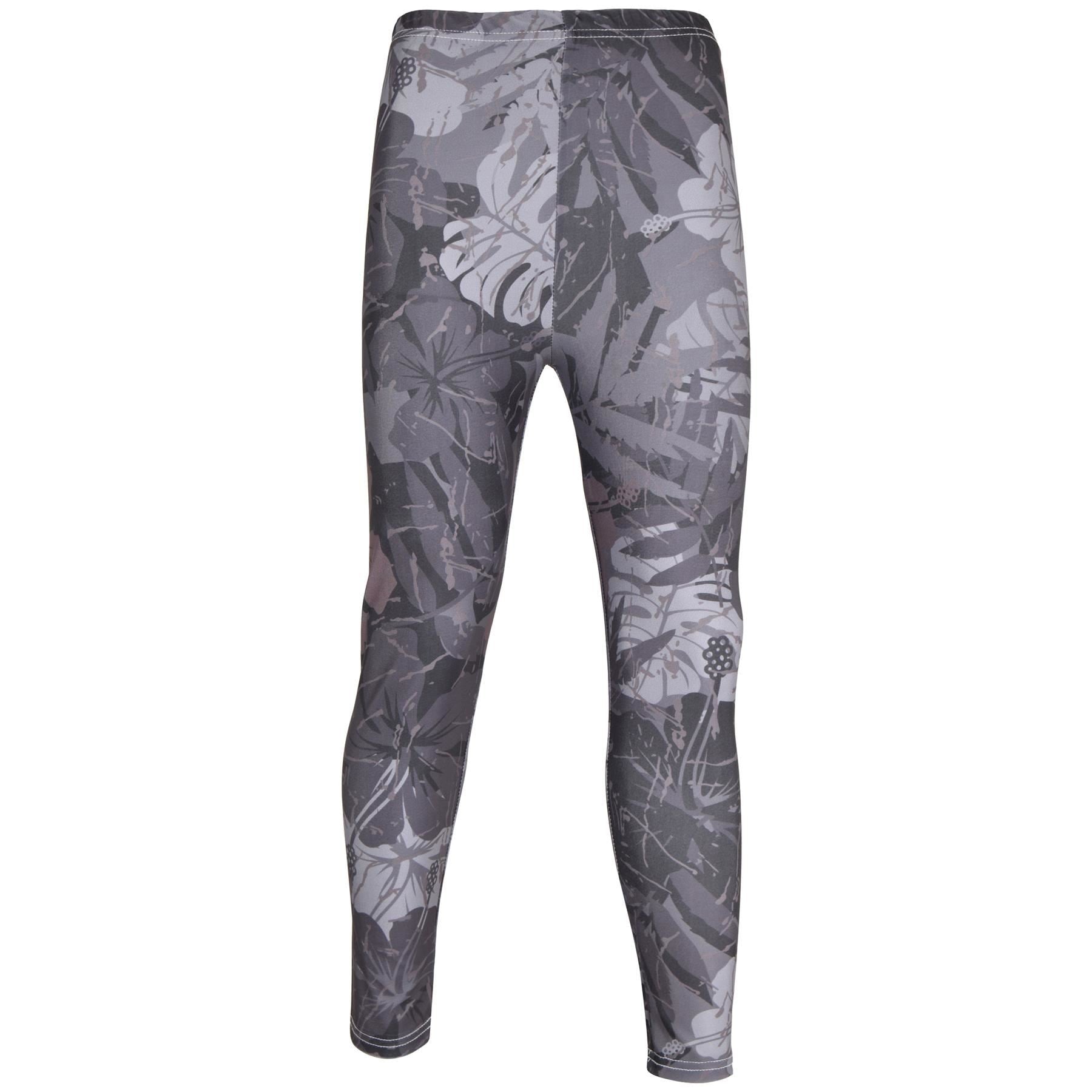 Kids Girls Camo Leaf Print Leggings