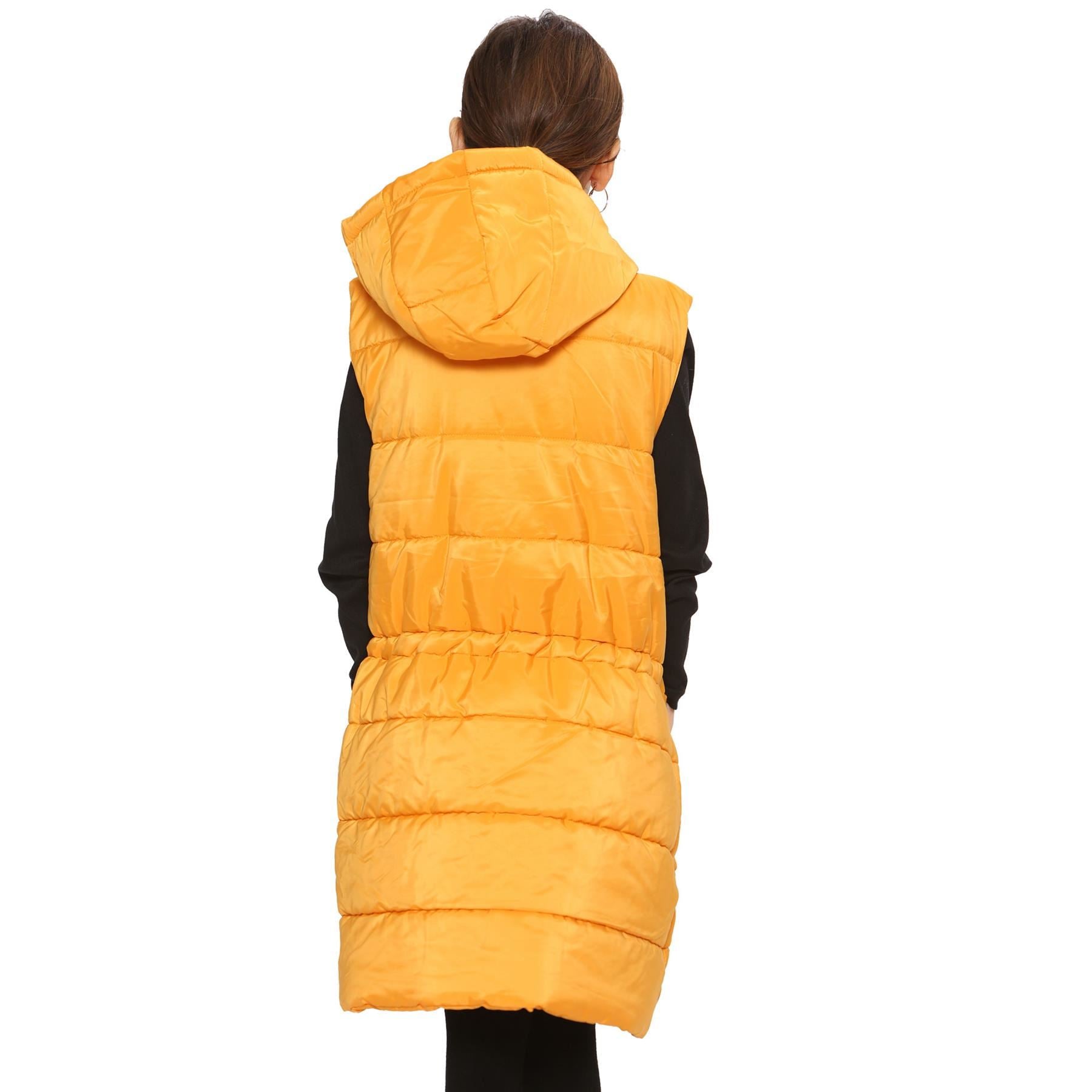 Kids Girls Oversized Gilet Long Line Style Jacket