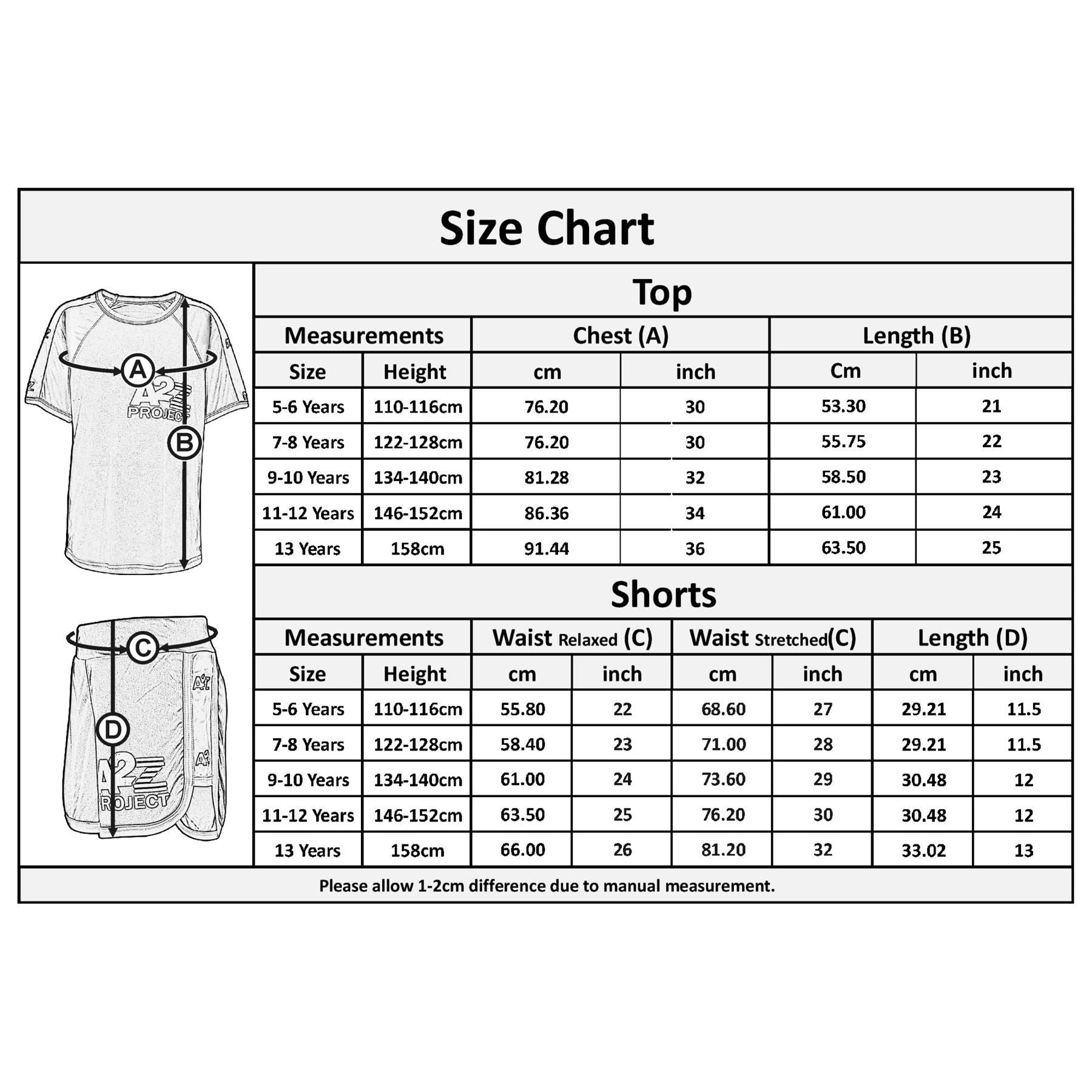 Girls Boys T Shirt Sports White Summer Outfit Shorts Set