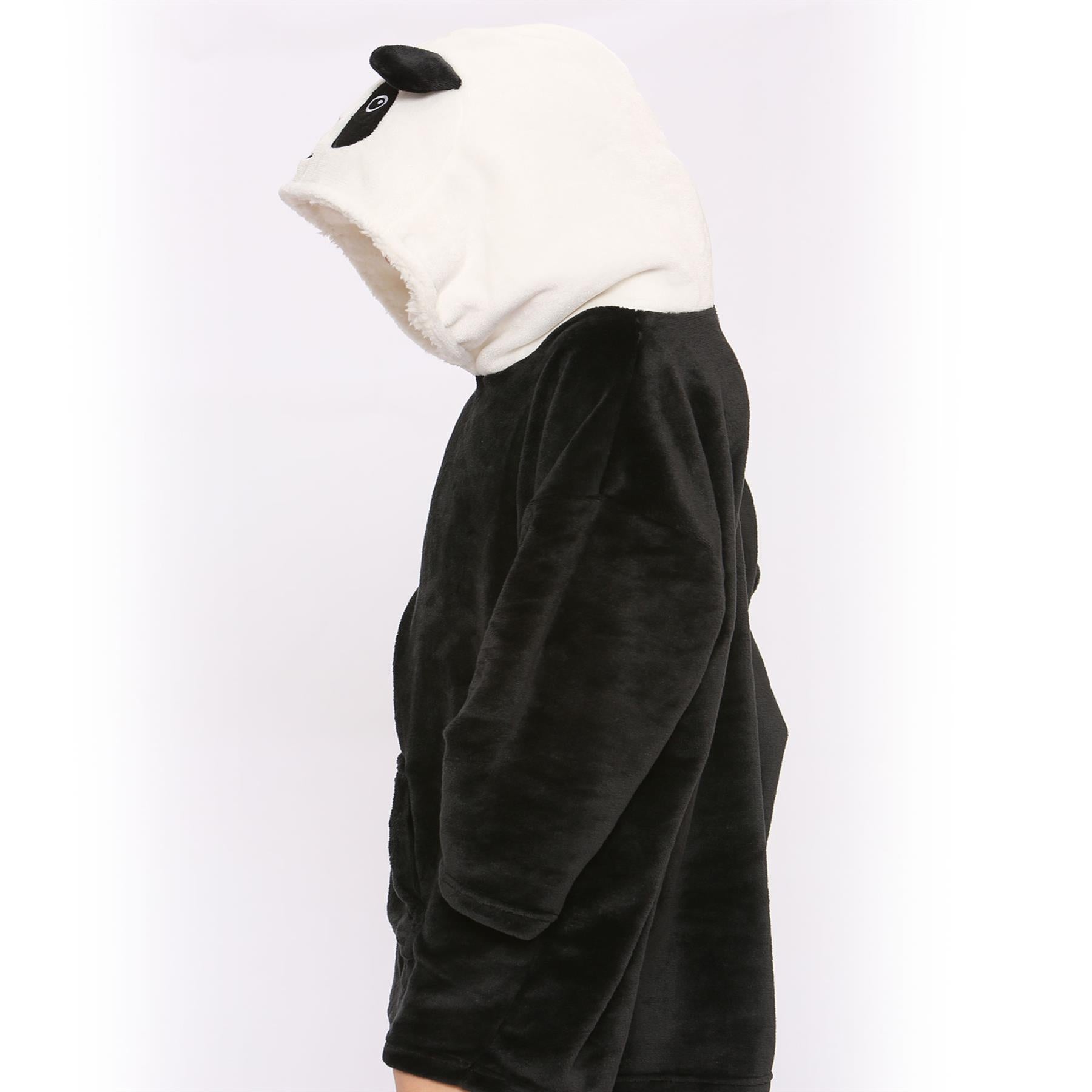 Unisex Men Ladies Oversized Hoodie Animal Snuggle Blanket Super Soft Warm Fleece