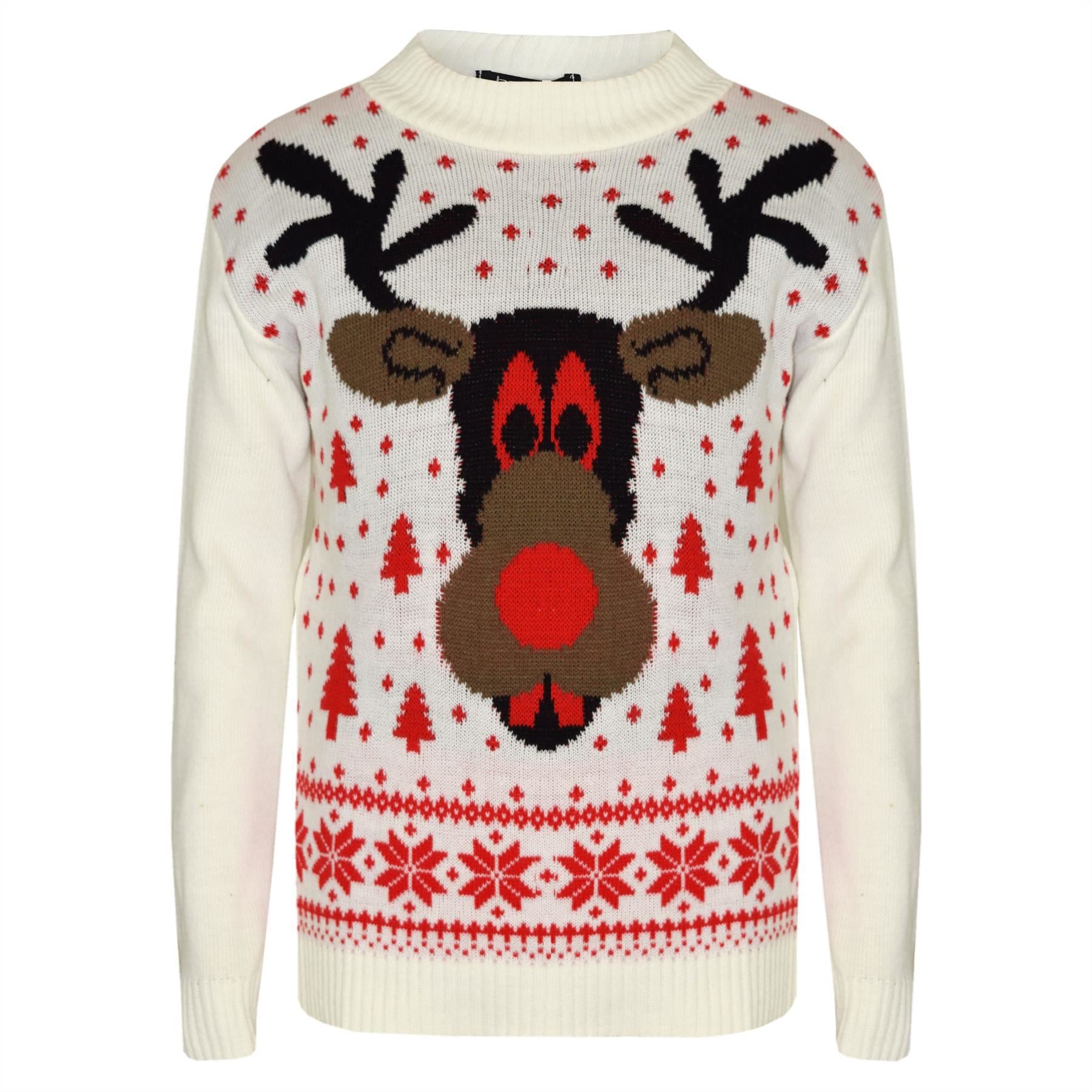 Kids Girls Boys Christmas Jumper Rudolph A2Z Xmas Festive Sweatshirt Gifts