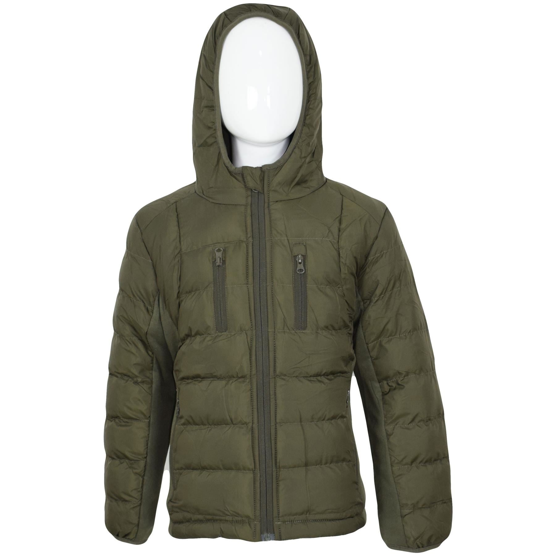 Kids Boys Fashion Padded Casual School Olive Jacket - Kids Clothing Store