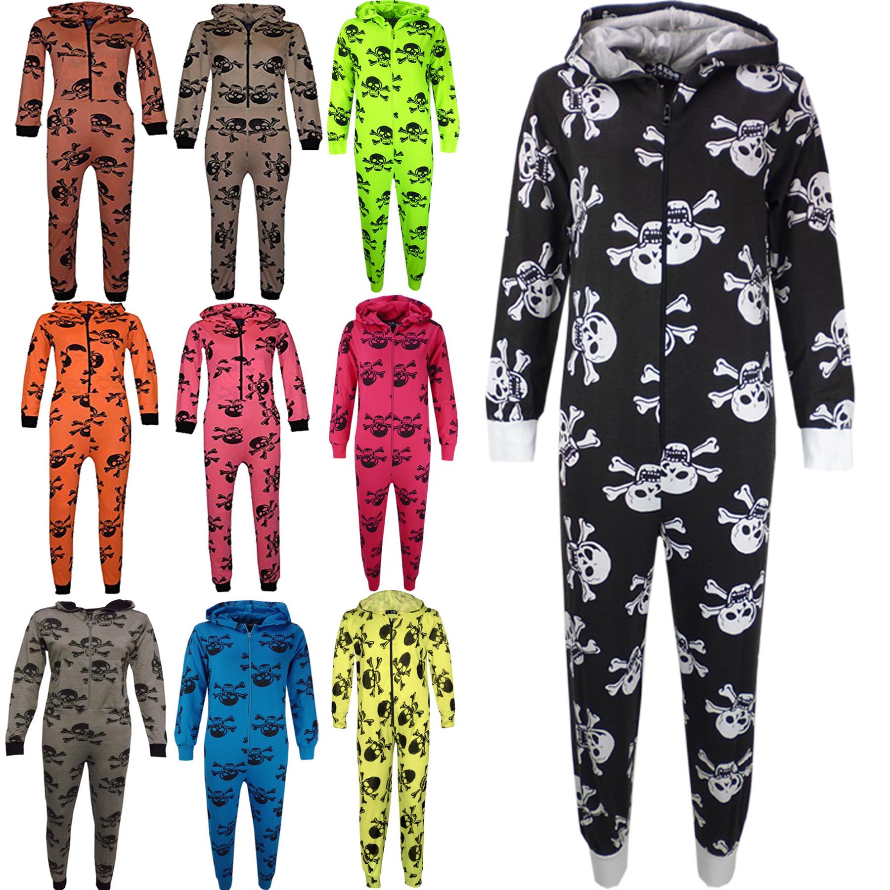 Kids Girls Boys One Piece Halloween Print Onesie