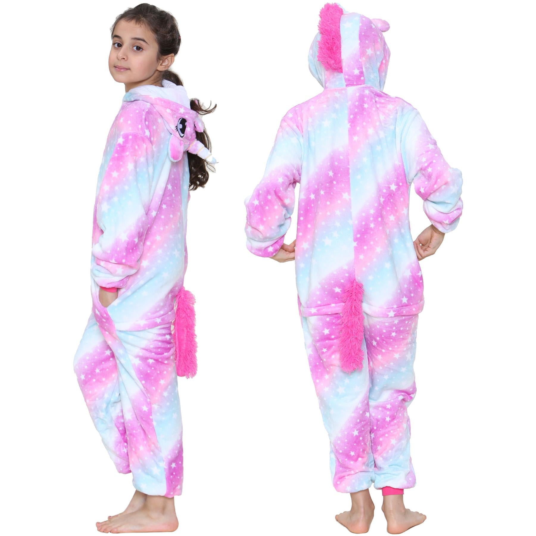 Kids A2Z Onesie One Piece Unicorn Pyjamas Sleepsuit World Book Day Costume