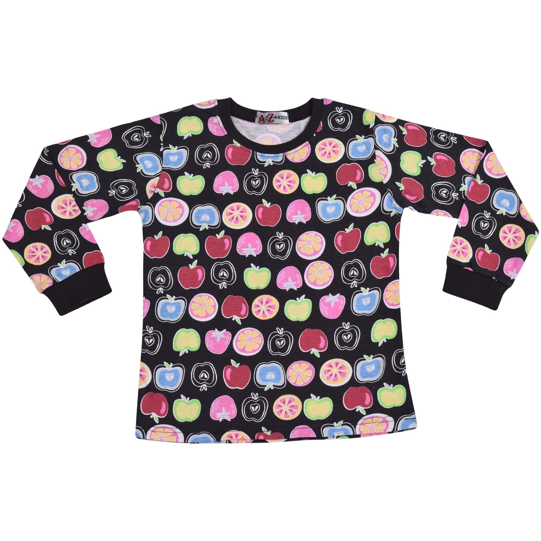 Kids Girls Boys Fruit Print Pyjamas Set - Kids Clothing Store