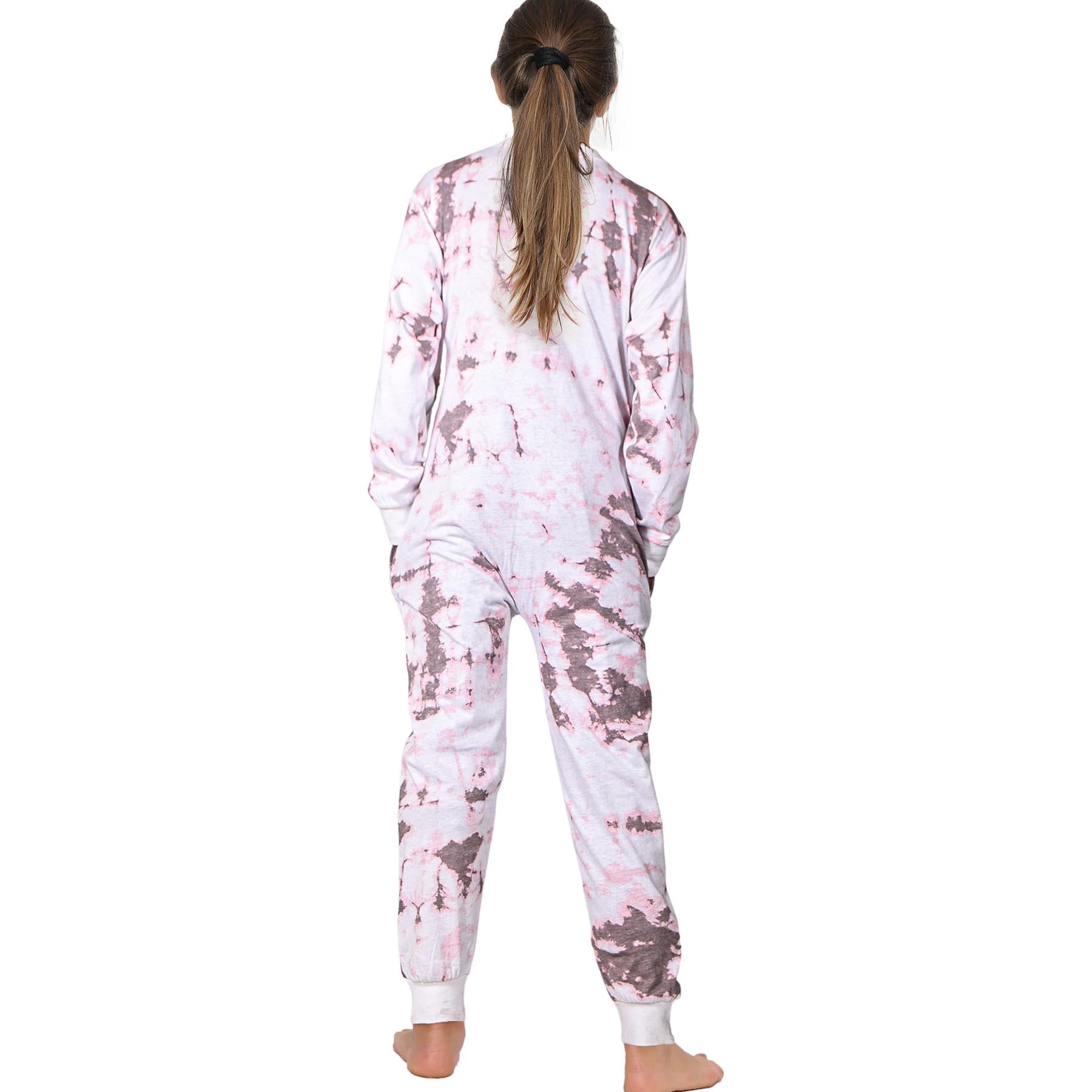 Kids Girls 100% Cotton Stone Tie Dye Printed Onesie